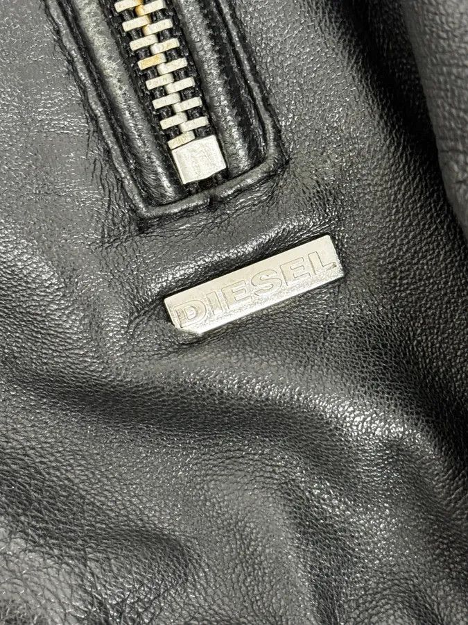 Diesel 2000s Diesel Black Mafia Leather Hooded Jacket Size US M / EU 48-50 / 2 - 10 Thumbnail