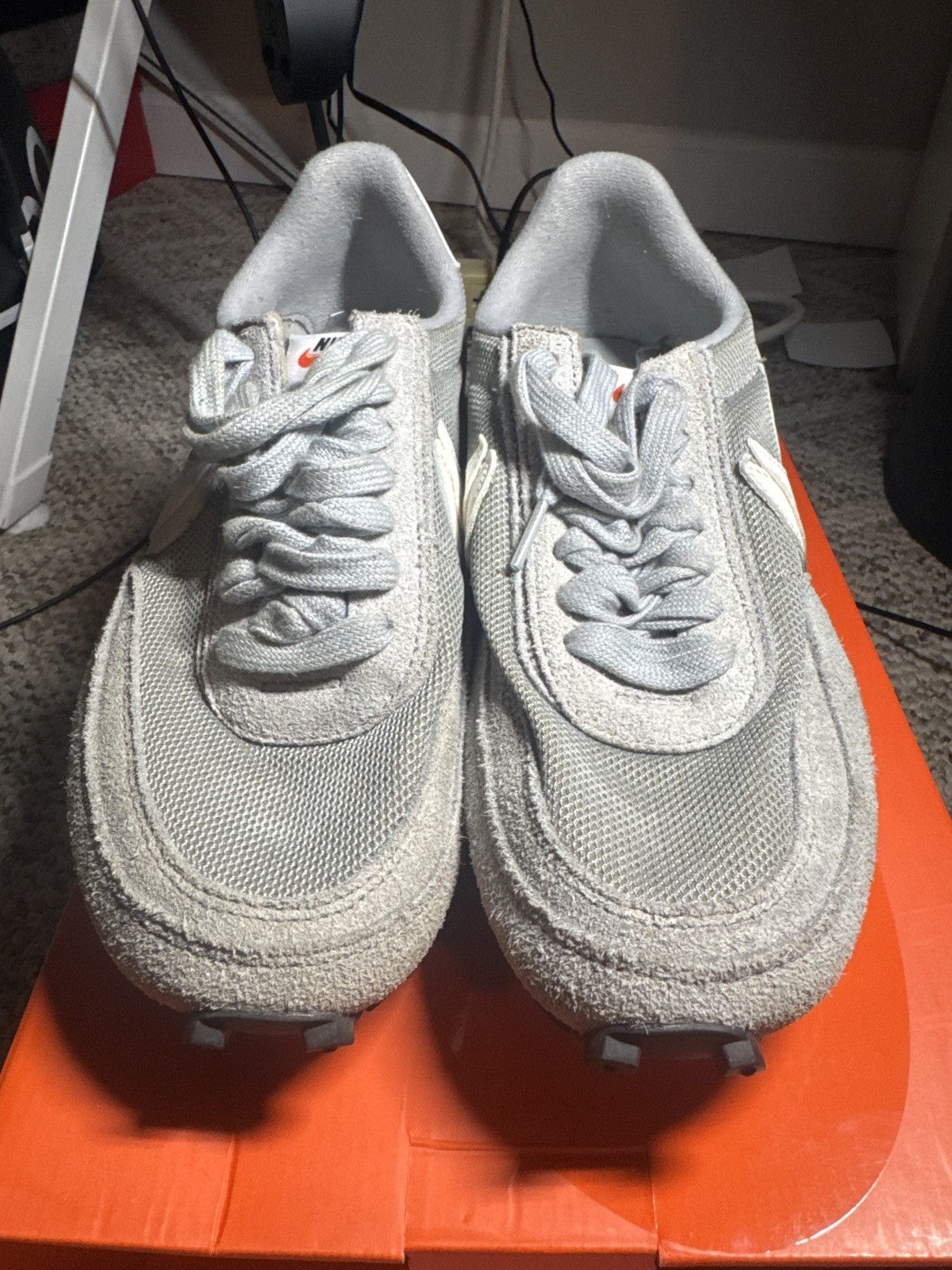 Nike Grey Fragment Sacai Waffle Size US 9 / EU 42 - 3 Thumbnail