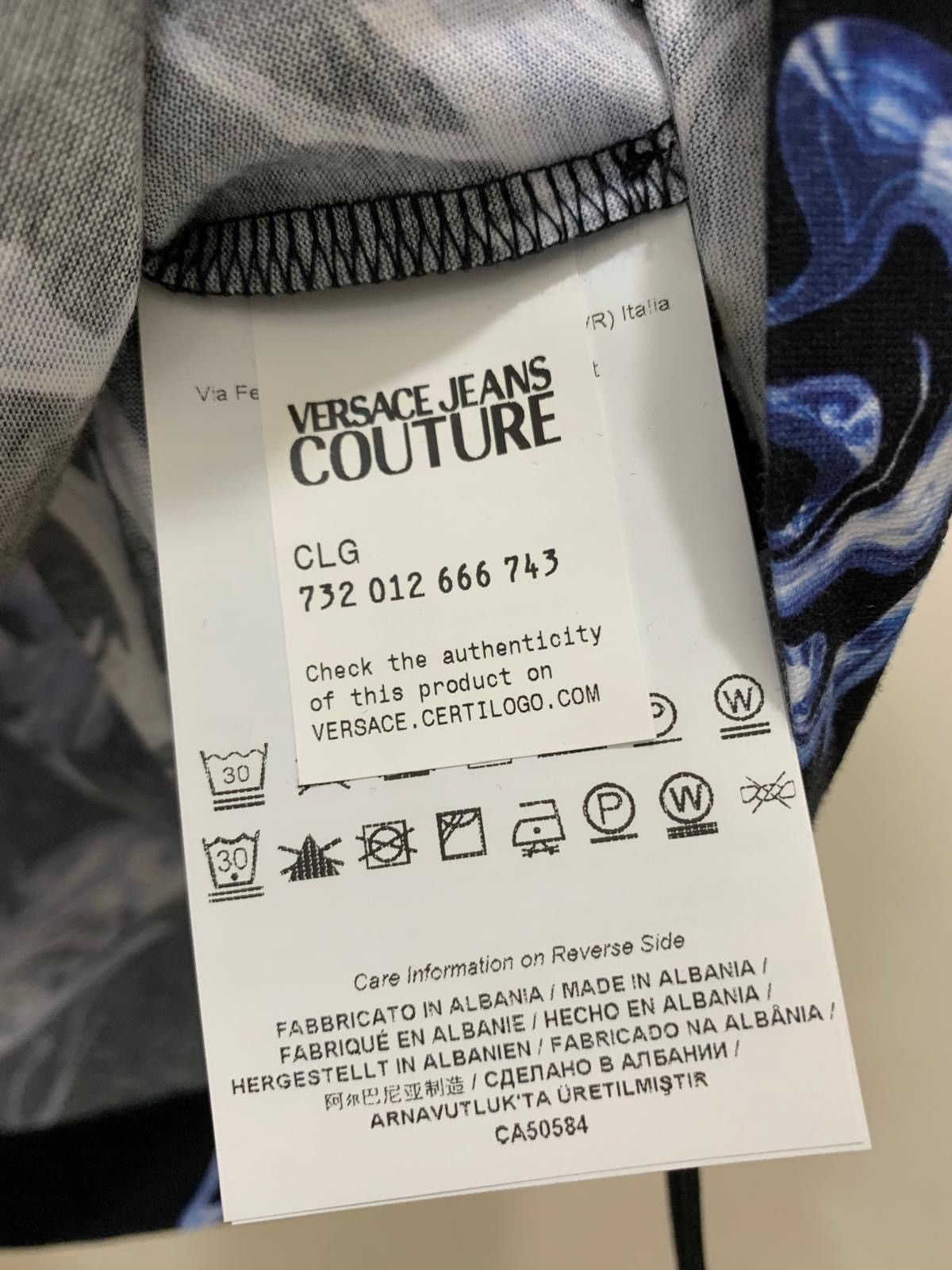 Versace Jeans Couture Versace Jeans Culture Chromo Couture Print T-shirt, size L, Size US L / EU 52-54 / 3 - 12 Thumbnail
