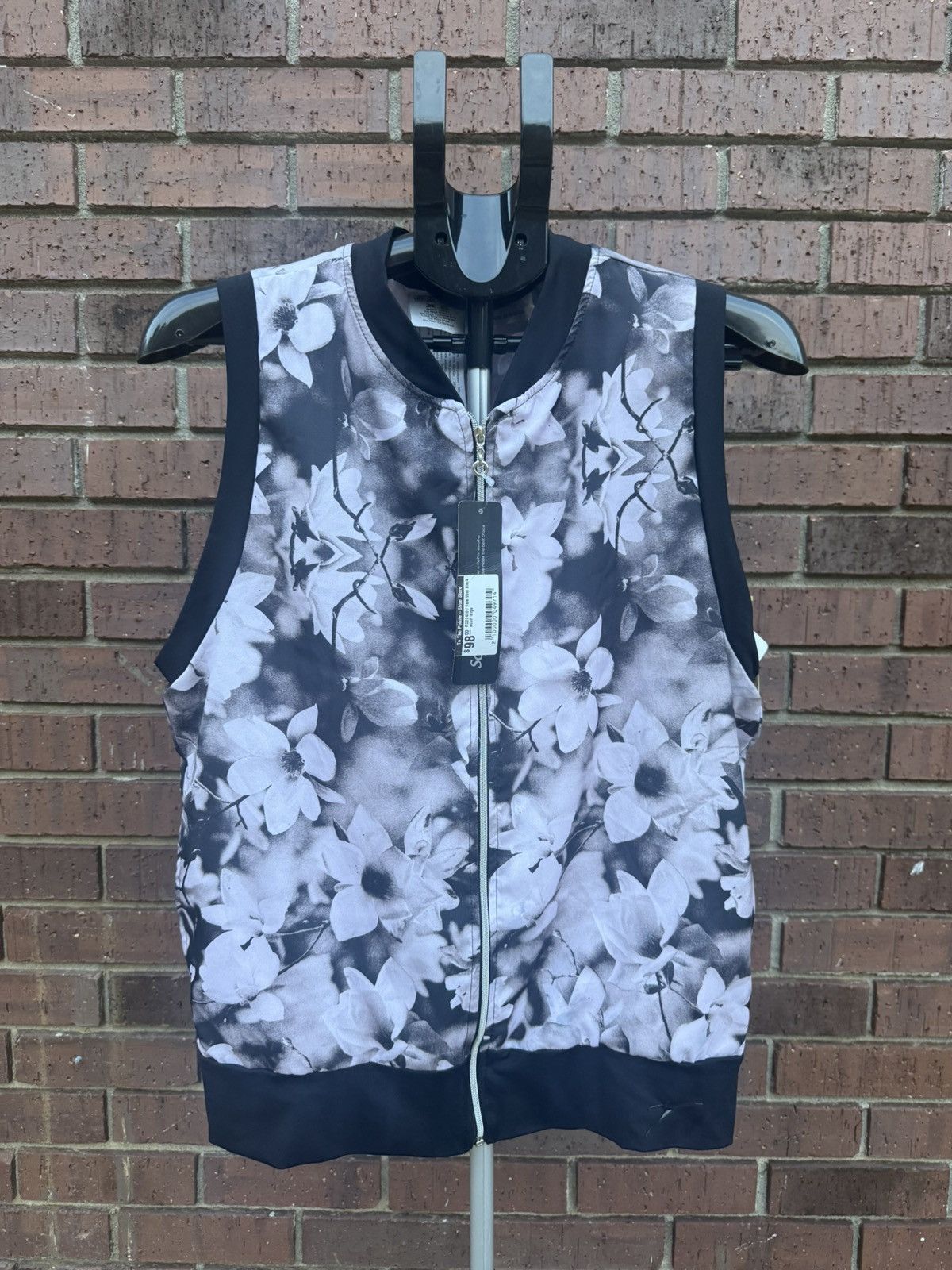 Other So Danca Kaia Vest Floral Flower Black Adult Medium Dance Size M / US 6-8 / IT 42-44 - 1 Thumbnail