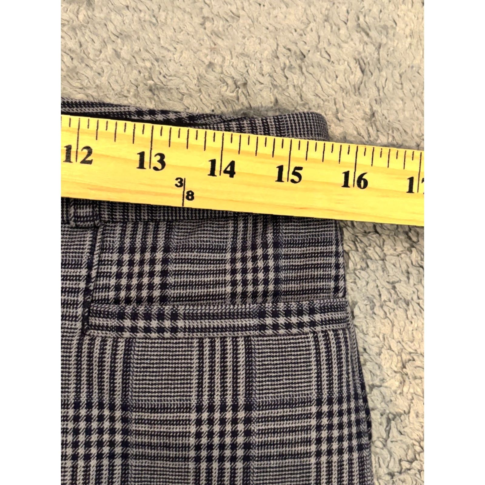 Banana Republic VINTAGE? No. Banana Republic Pants Womens 8 Sloan Gray Plaid Stretch Career Office Size 30" / US 8 / IT 44 - 3 Thumbnail