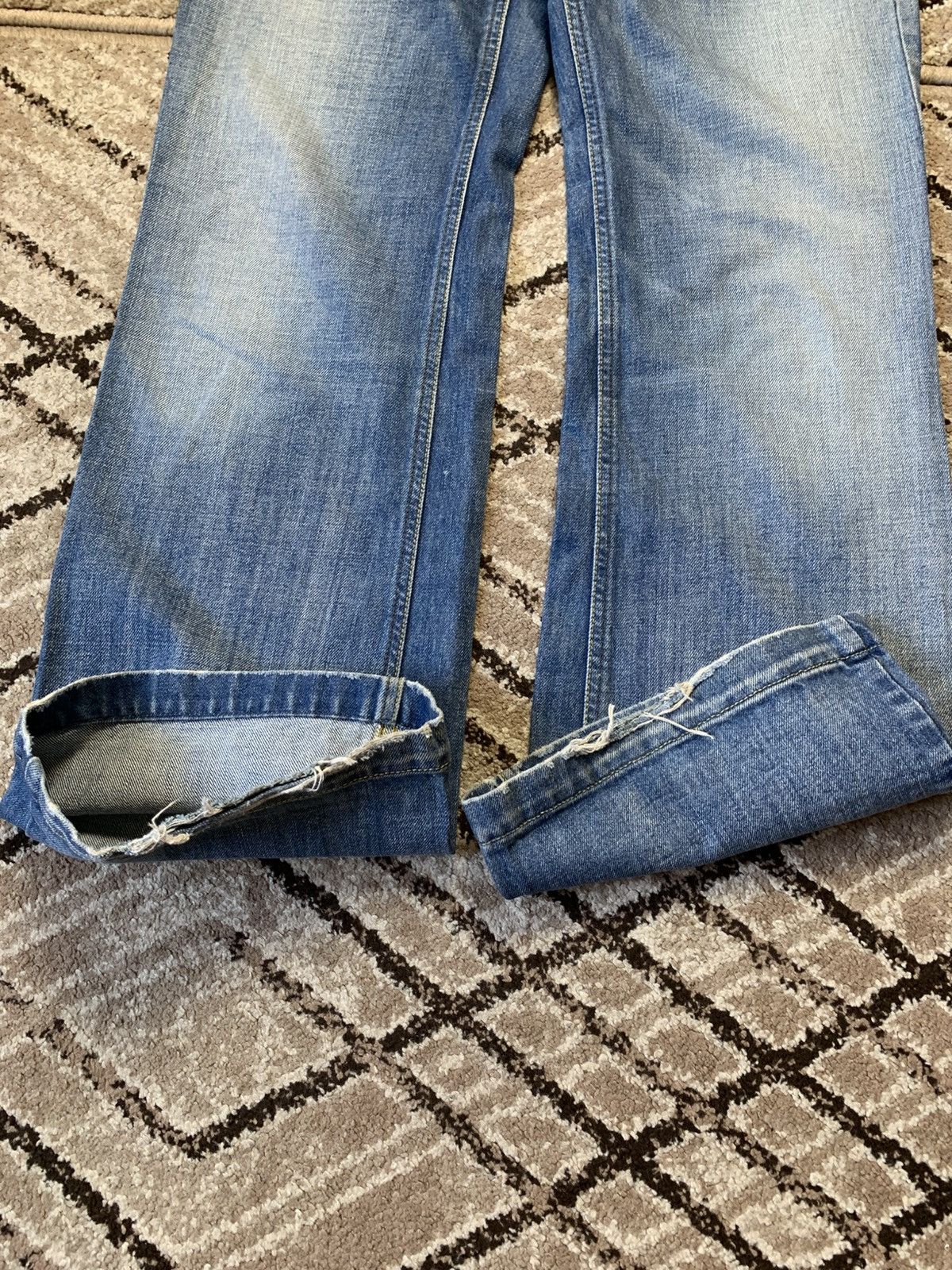 鬼フェード◎ y2k Diesel Flare Denim Pants Y2K Flare Pants For Women Low Rise Cargo Pants Retro