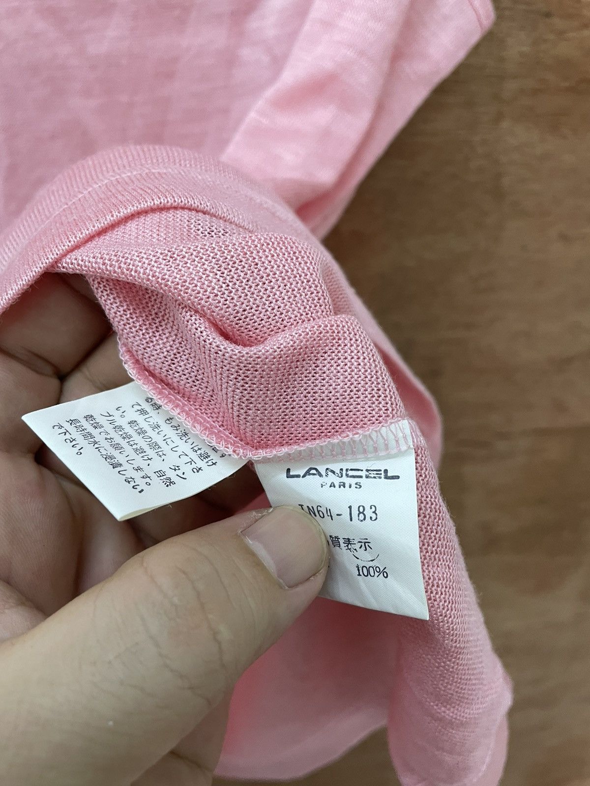 Lancel × Vintage VINTAGE LANCEL PINK CROP TOP Size M / US 6-8 / IT 42-44 - 5 Thumbnail