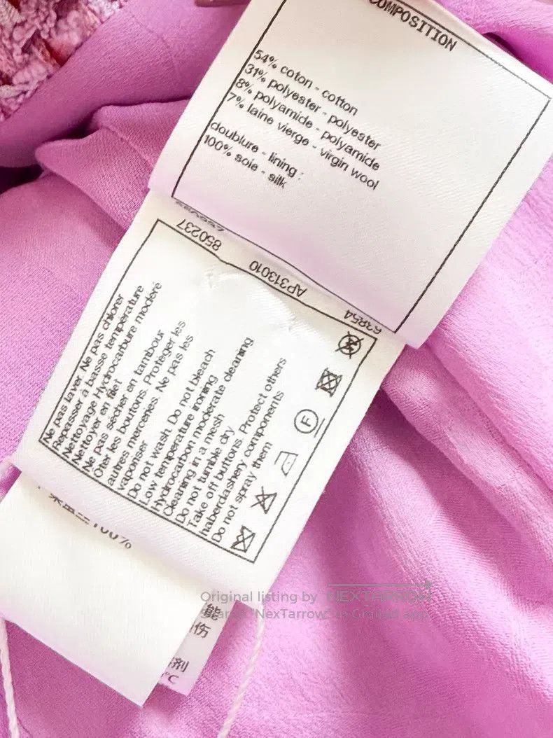 Chanel Chanel Pink and purple purple stripe rolled edge with pink Size XS / US 0-2 / IT 36-38 - 8 Thumbnail