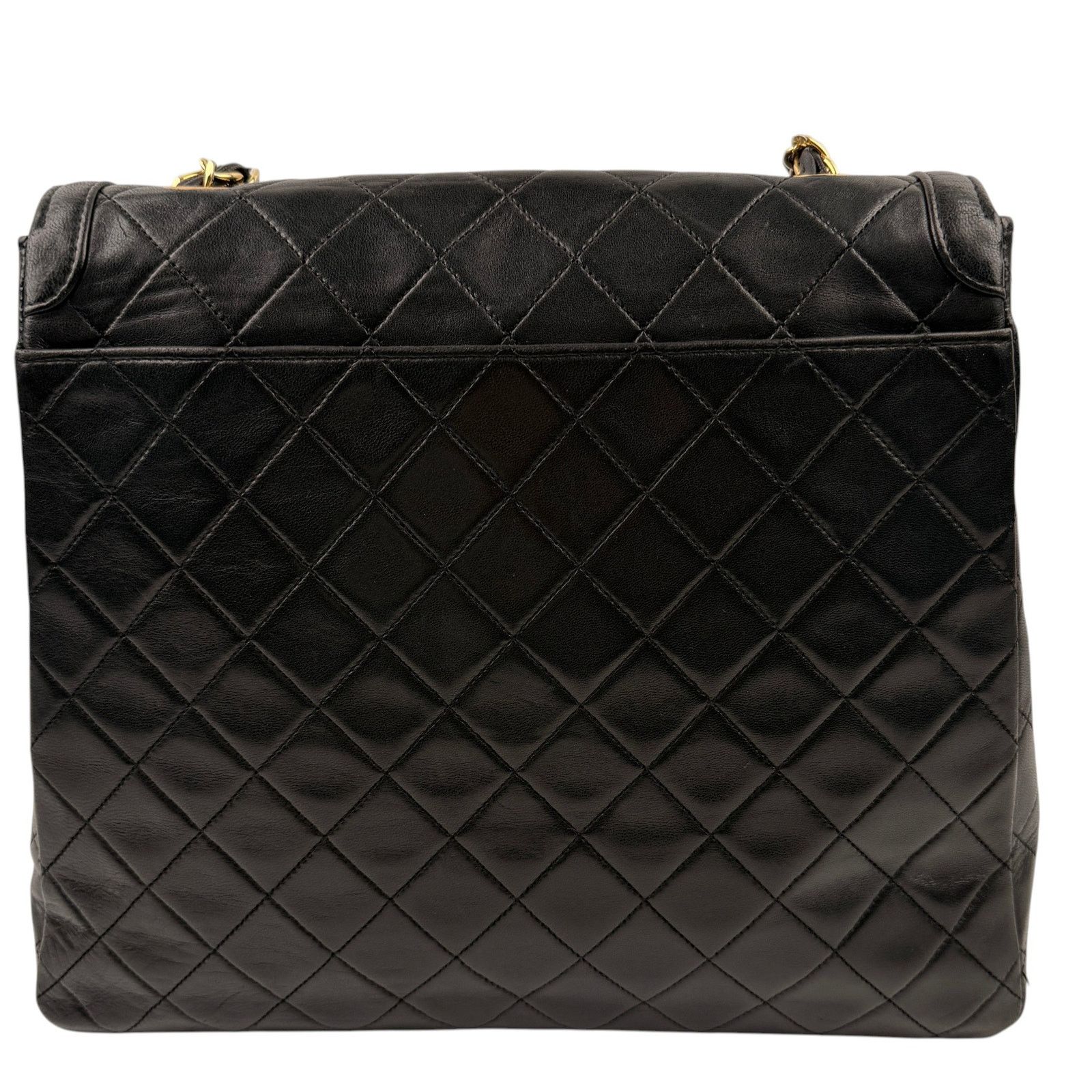 Chanel Chanel Vintage Black Quilted Trapezoid Flap Shoulder Bag Size ONE SIZE - 4 Thumbnail