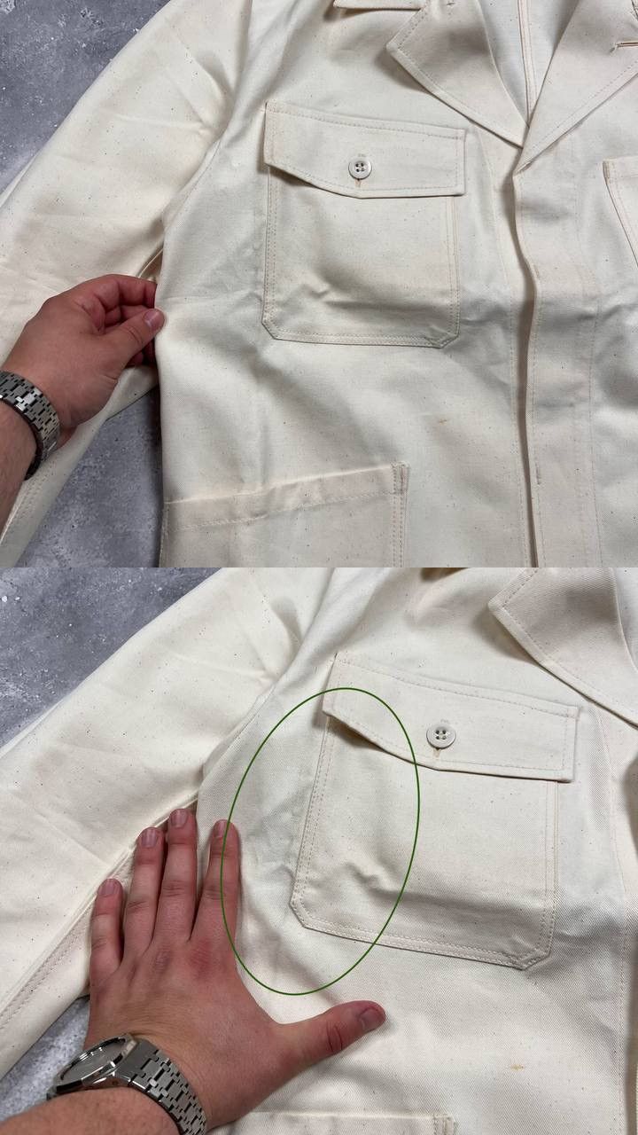 Le Laboureur Vintage 70s 80s Work 4-Pocket Chore Jacket Beige Size 50 Size US M / EU 48-50 / 2 - 22 Thumbnail