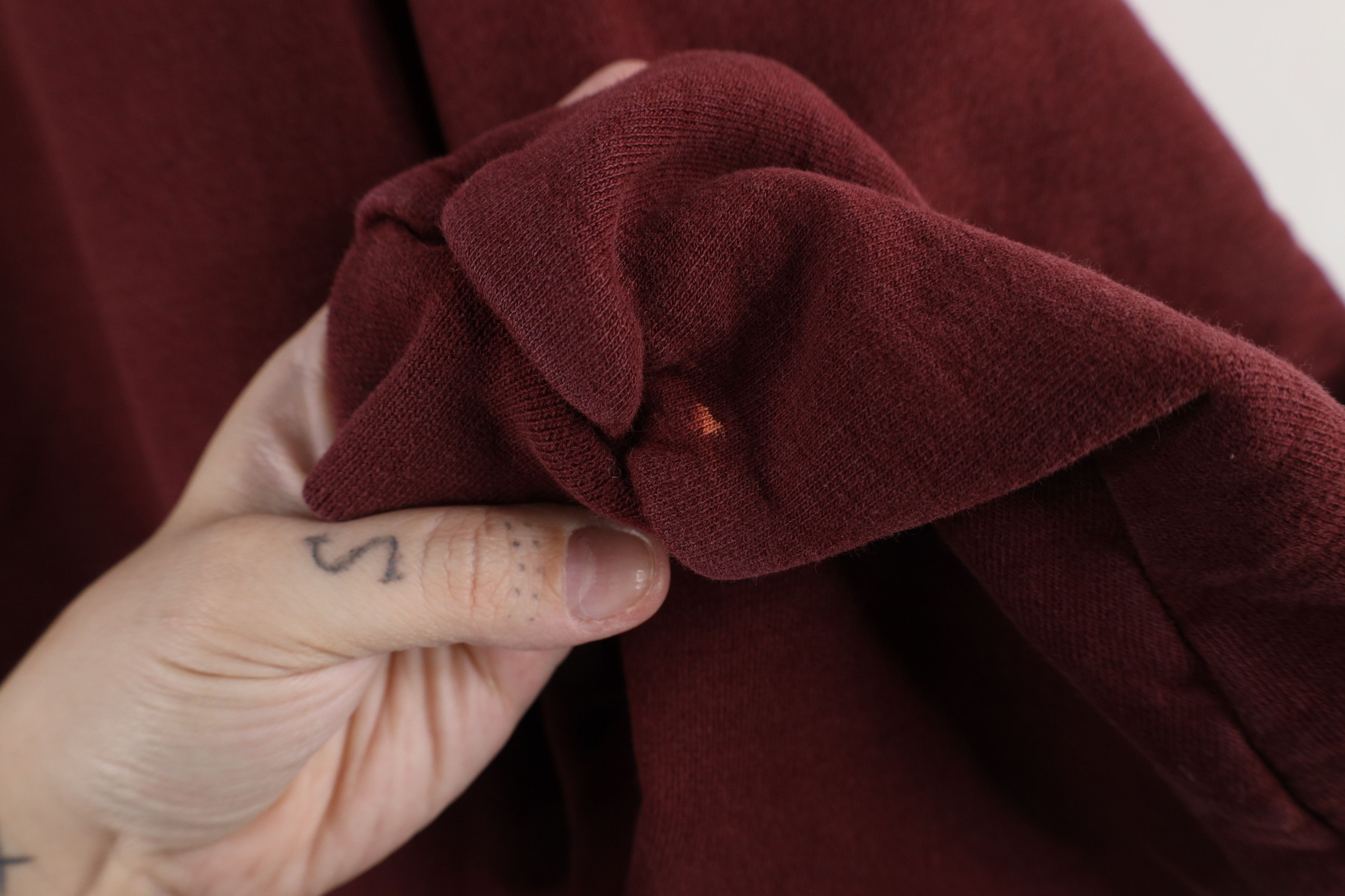 Champion × Vintage Vintage 90s Champion Logo Crewneck Sweatshirt Burgundy Size US XL / EU 56 / 4 - 5 Thumbnail