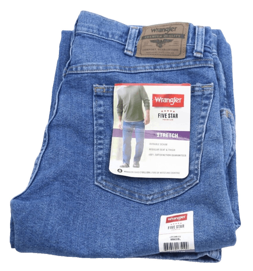 Wrangler Wrangler W34 L30 Five Star Regular Stretch Men's Jeans New ...