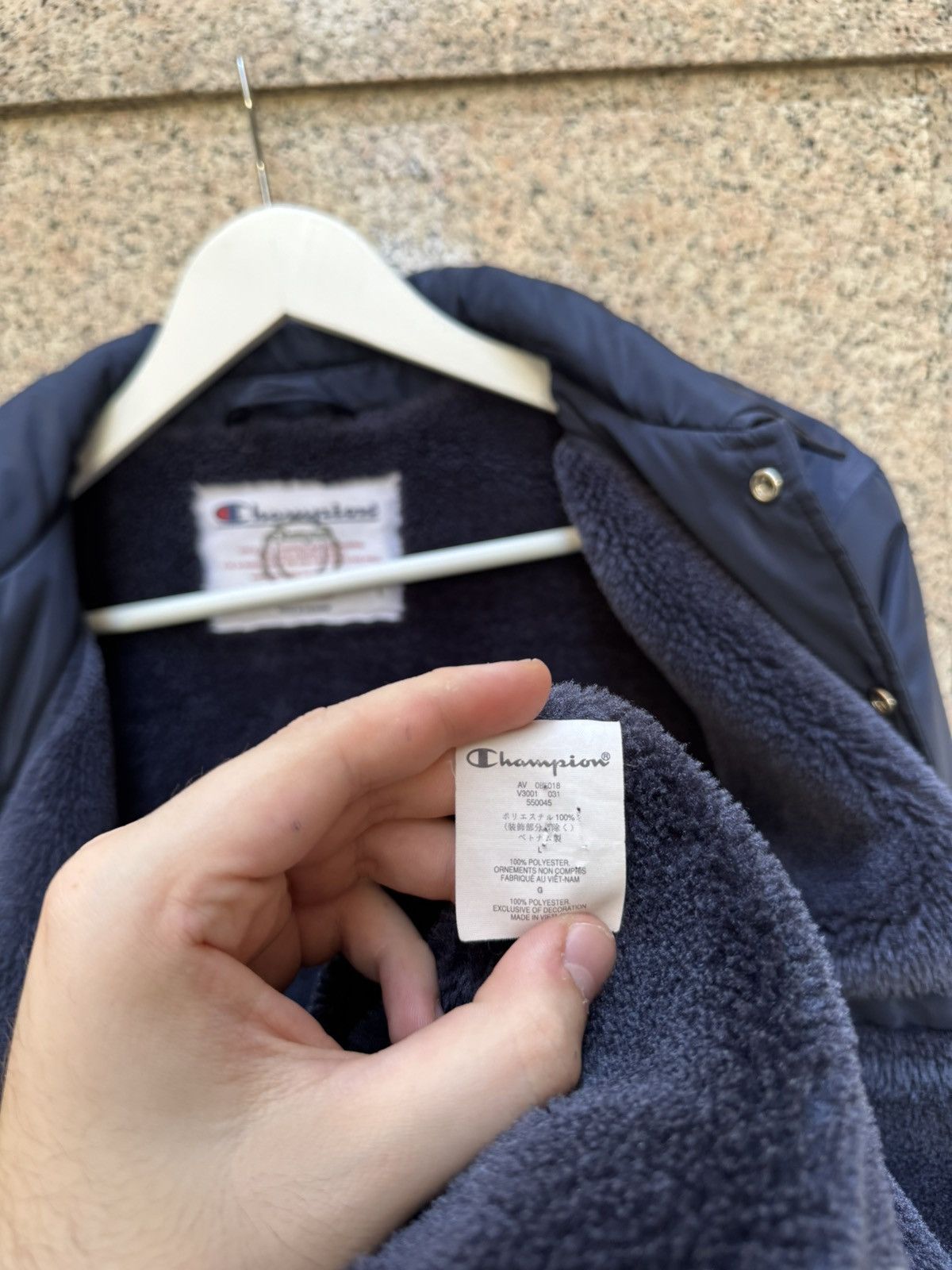 Champion × Supreme Supreme X Champion jacket navy L Size US L / EU 52-54 / 3 - 9 Thumbnail
