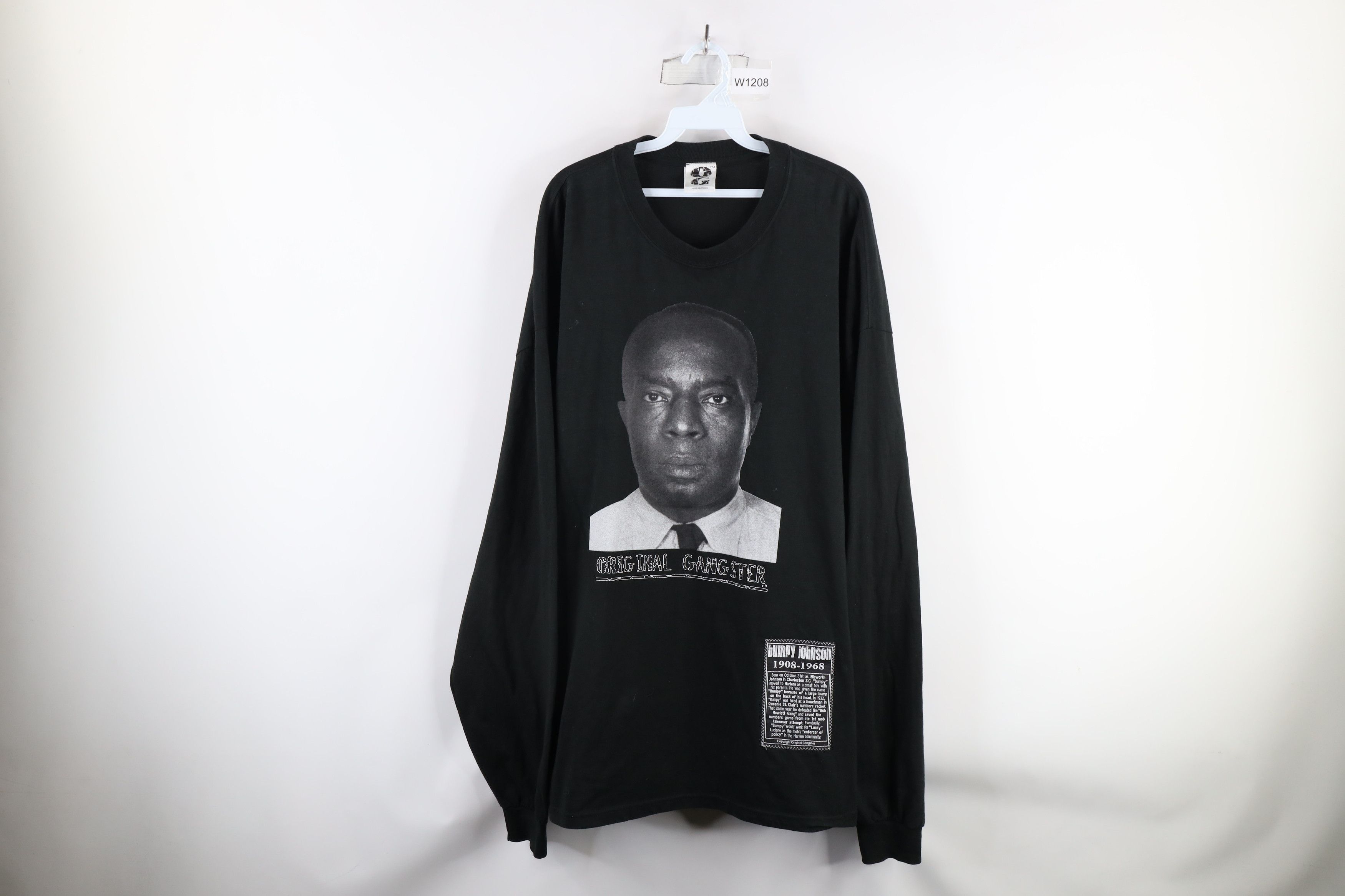 Vintage 90s Original Gangster Long Sleeve T-Shirt Black