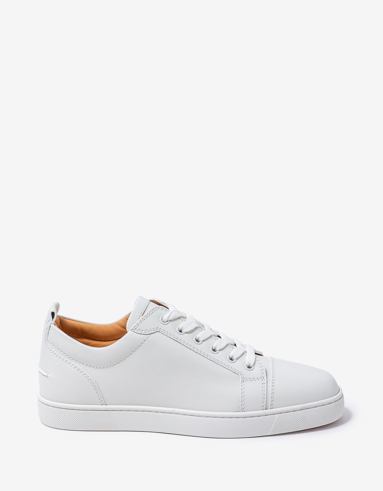 Christian Louboutin Louis Junior White Leather Trainers Size US 11 / EU 44 - 2 Thumbnail