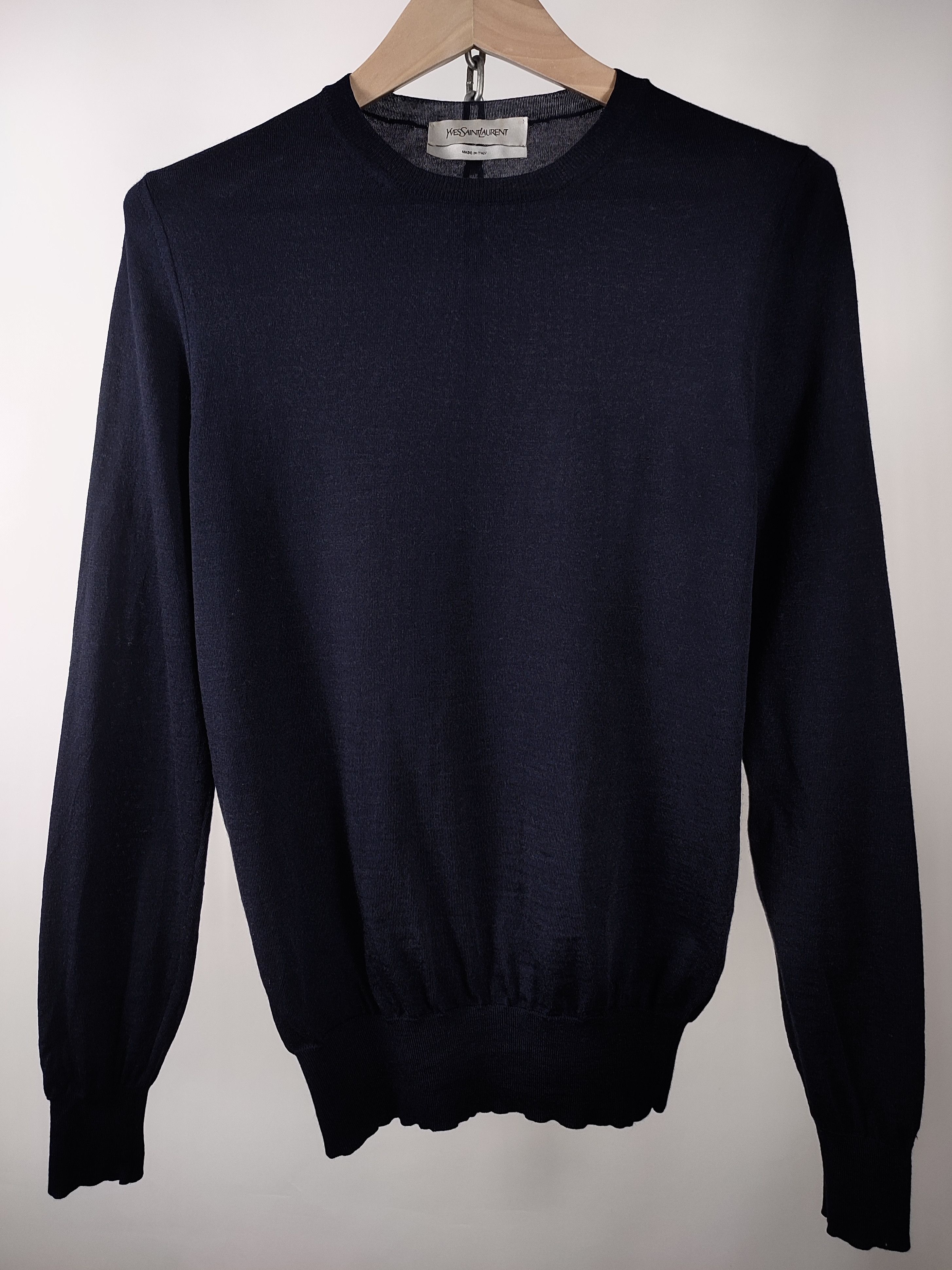Saint Laurent Paris Yves Saint Laurent YSL Logo Wool Knit Jumper Sweater Size US M / EU 48-50 / 2 - 5 Thumbnail