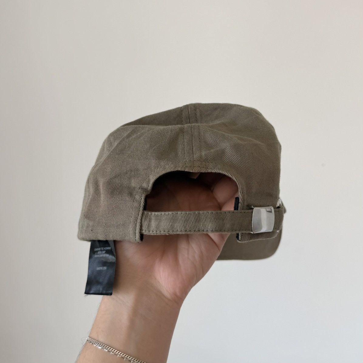 Balmain Balmain Paris Logo Cotton Baseball Cap Strapback Hat Olive Size ONE SIZE - 6 Thumbnail