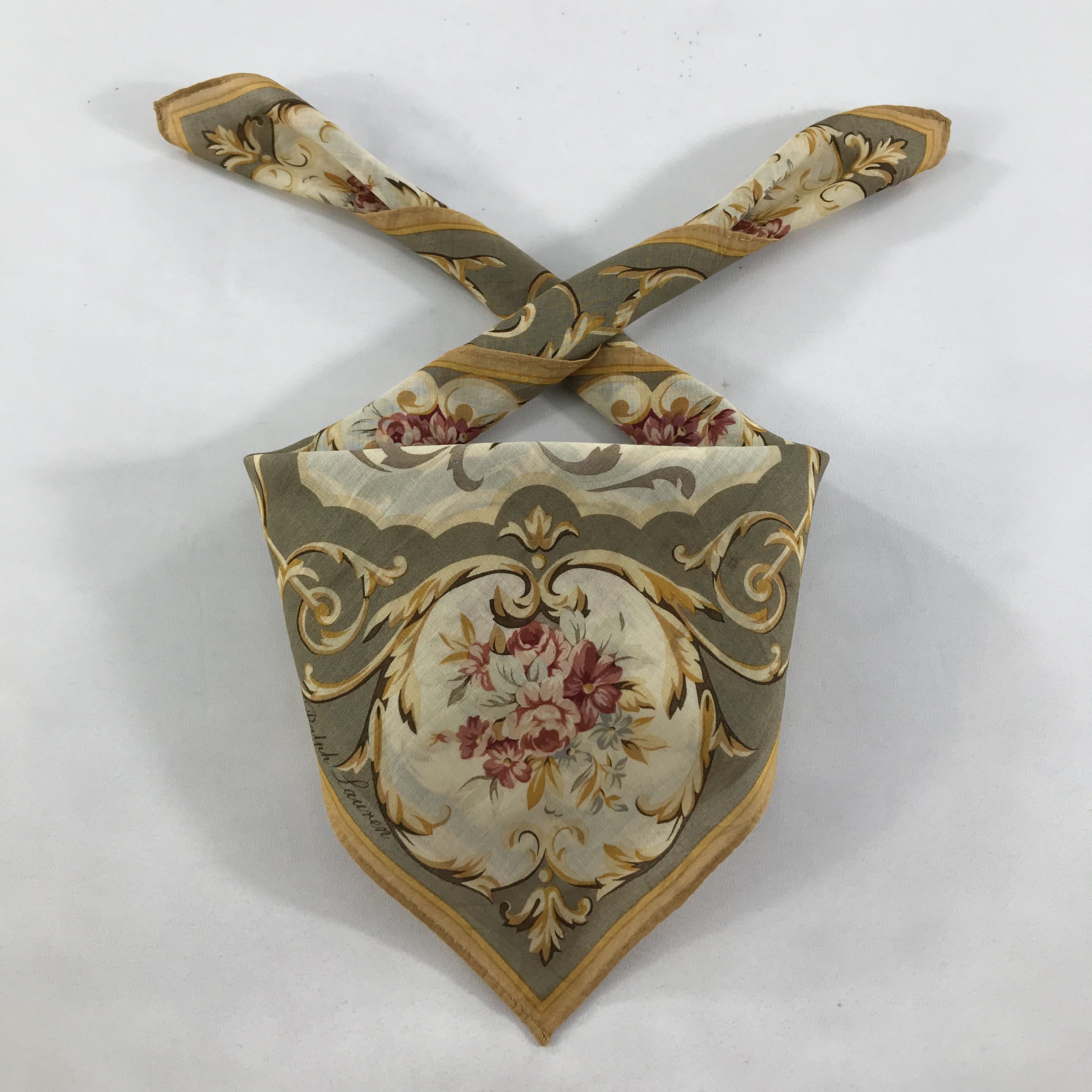 Ralph Lauren × Vintage Ralph Lauren Bandana / Handkerchief / Neckerchief - S1590 Size ONE SIZE - 3 Thumbnail