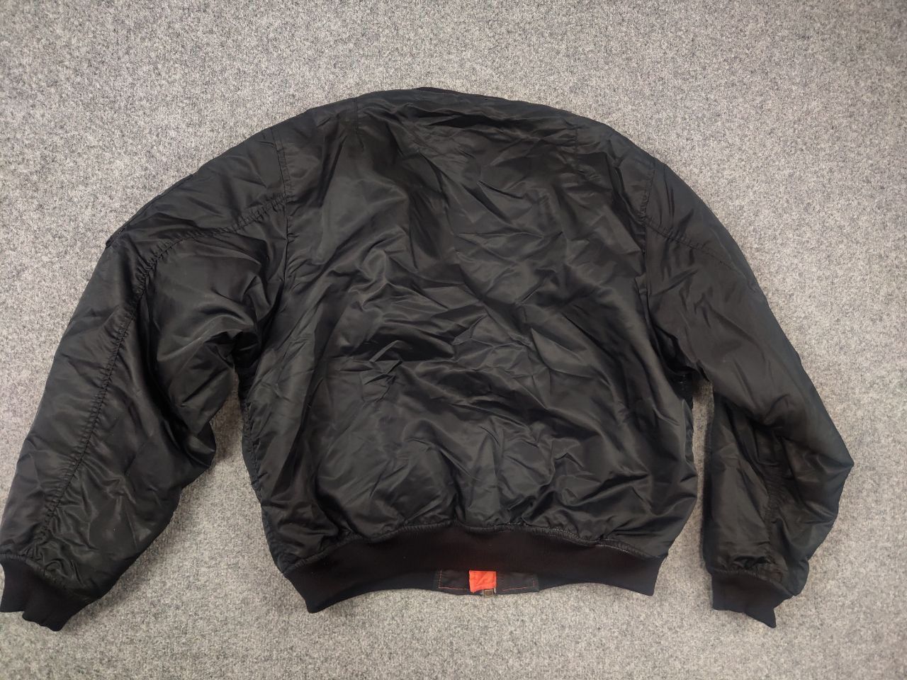 Vintage Vintage 90's MA 1 Intermediate Full Zip Black Bomber Jacket Size US XL / EU 56 / 4 - 8 Thumbnail
