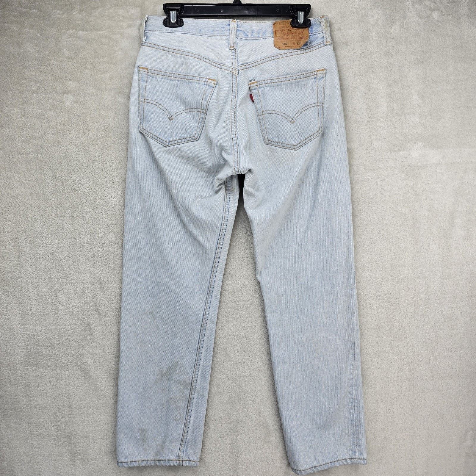 Levi's Vintage Levis 501 Jeans 32x30 (Fits 30x28) USA 90s *FLAWS* Size US 30 / EU 46 - 11 Thumbnail