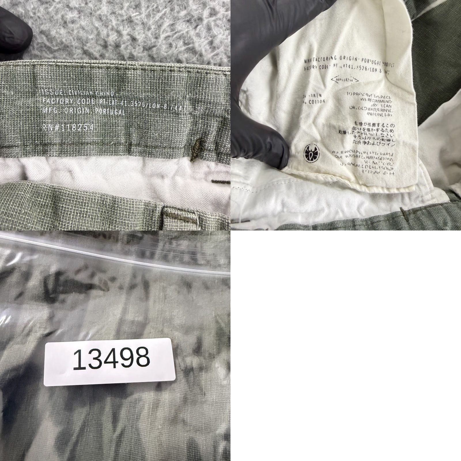 Apolis Apolis Global Citizen Civilian Chino Pants Men 28 Green Linen Cotton Casual Size US 28 / EU 44 - 9 Thumbnail