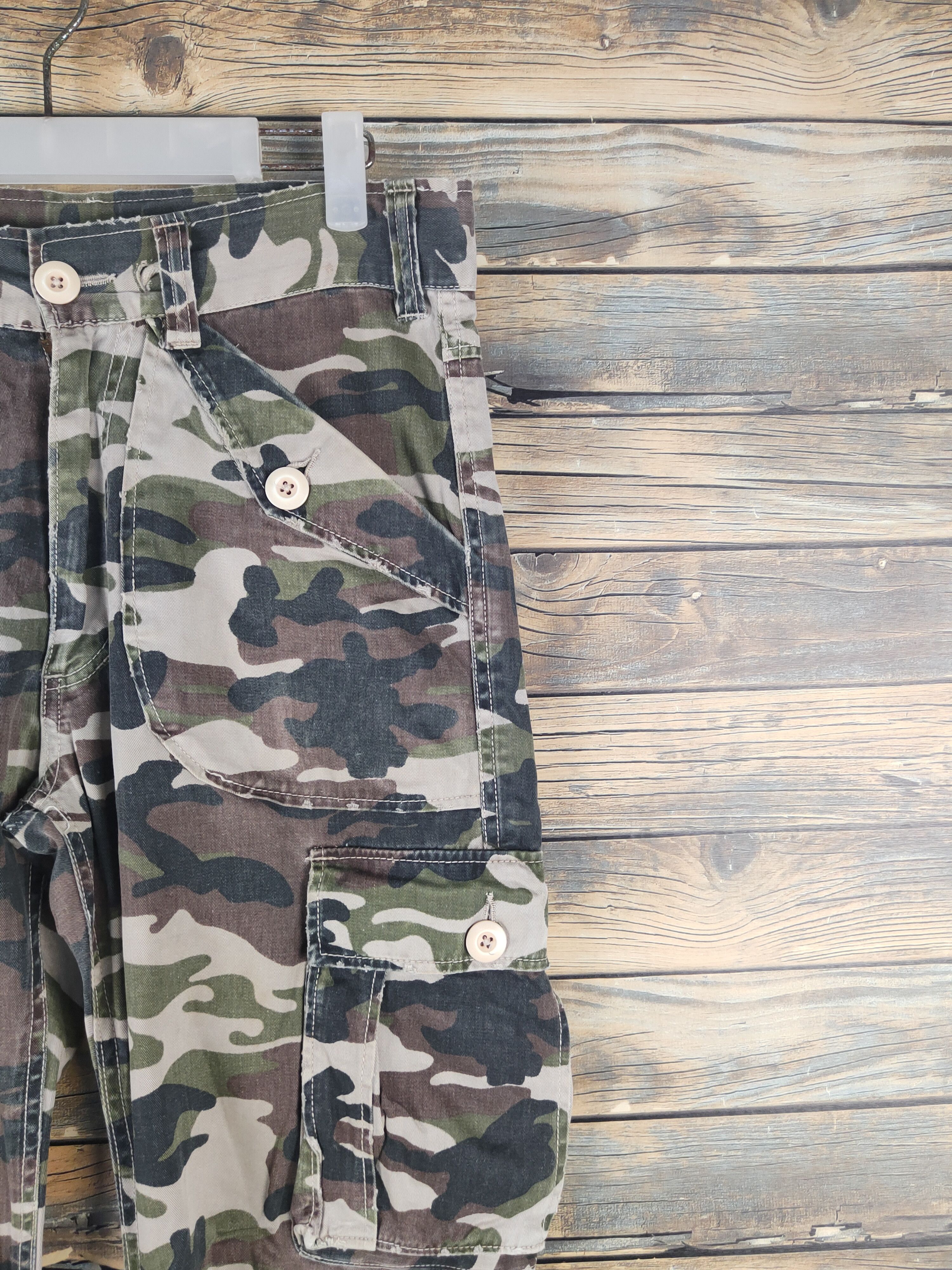 Japanese Brand DL Over Whelm Camouflage Multipocket Cargo Pants #46-002 Size US 32 / EU 48 - 5 Thumbnail