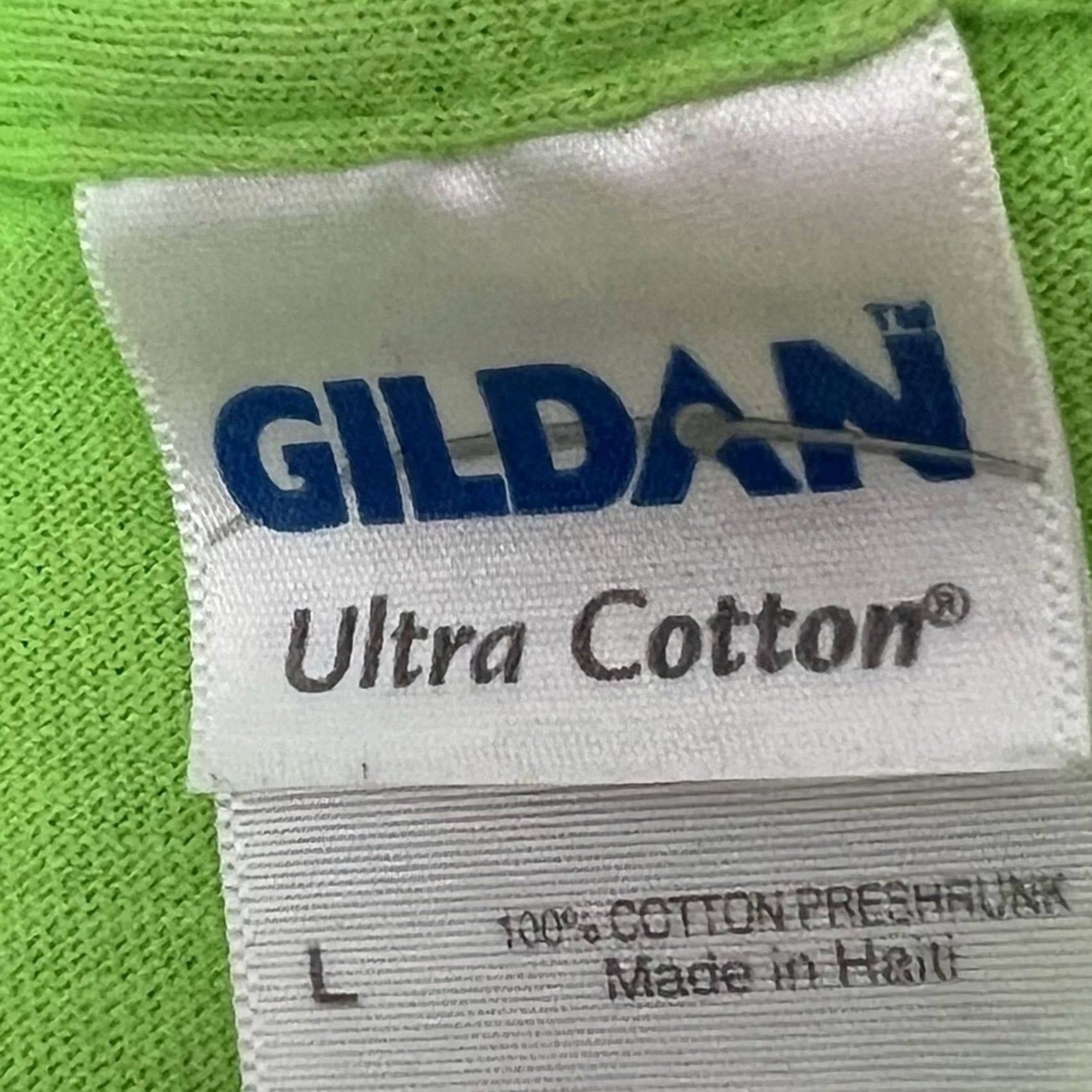Gildan VINTAGE Horror Convention T-shirt Tee Spooky Empire Frankenstein SIZE LARGE LIME Shirt Mens Size US L / EU 52-54 / 3 - 5 Thumbnail