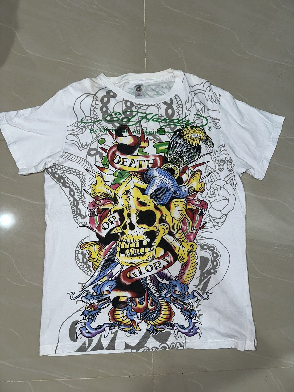 Ed Hardy × Vintage Ed Hardy t shirt Size US XL / EU 56 / 4 - 1 Thumbnail