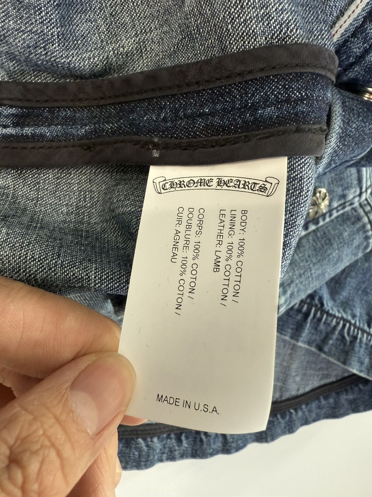 Chrome Hearts 🔥Chrome Hearts Denim Cross Patches Shirt🔥 Size US S / EU 44-46 / 1 - 8 Thumbnail