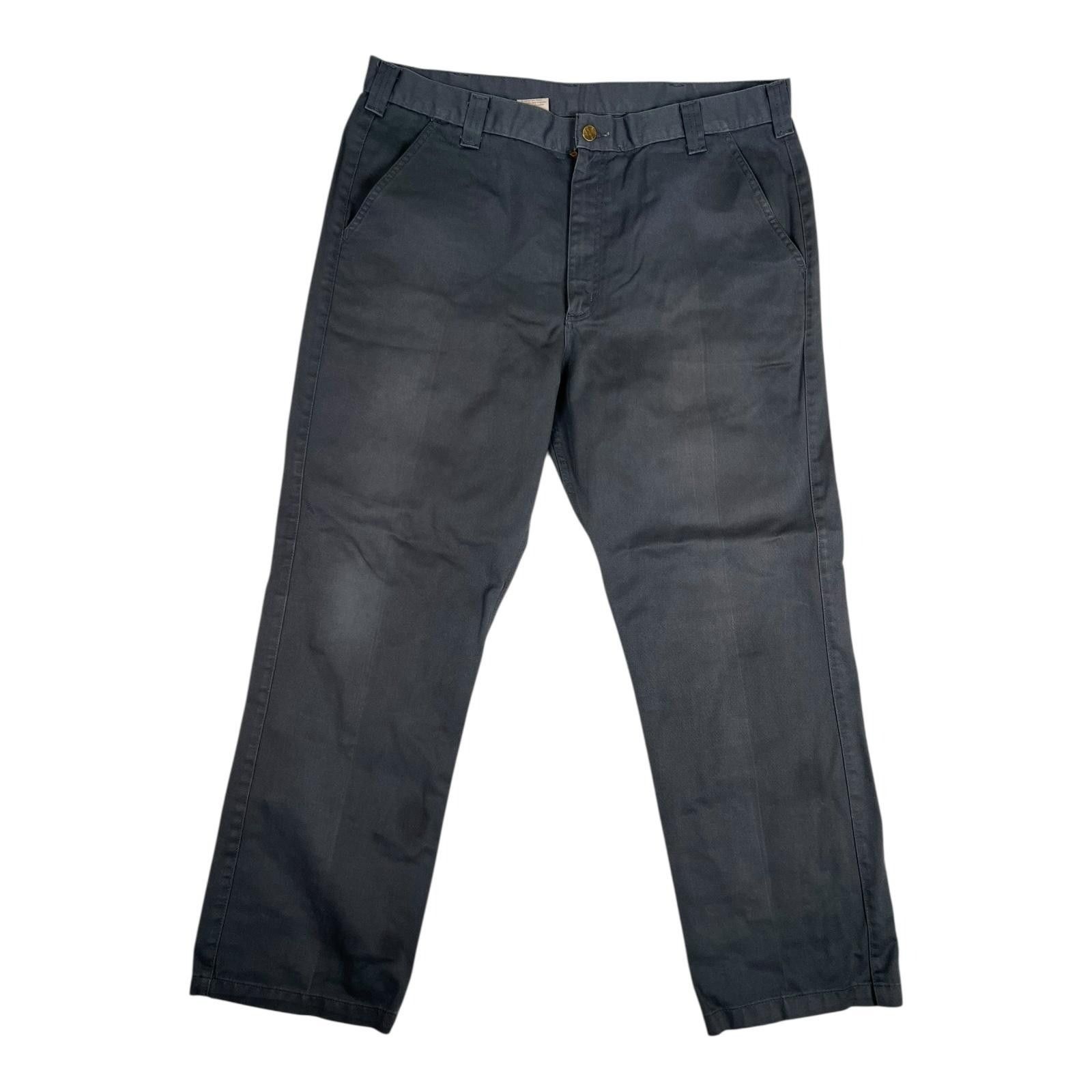 Carhartt VTG Carhartt Pants Mens 40x32 Gray Relaxed Fit Chino Straigh Size US 40 / EU 56 - 1 Thumbnail
