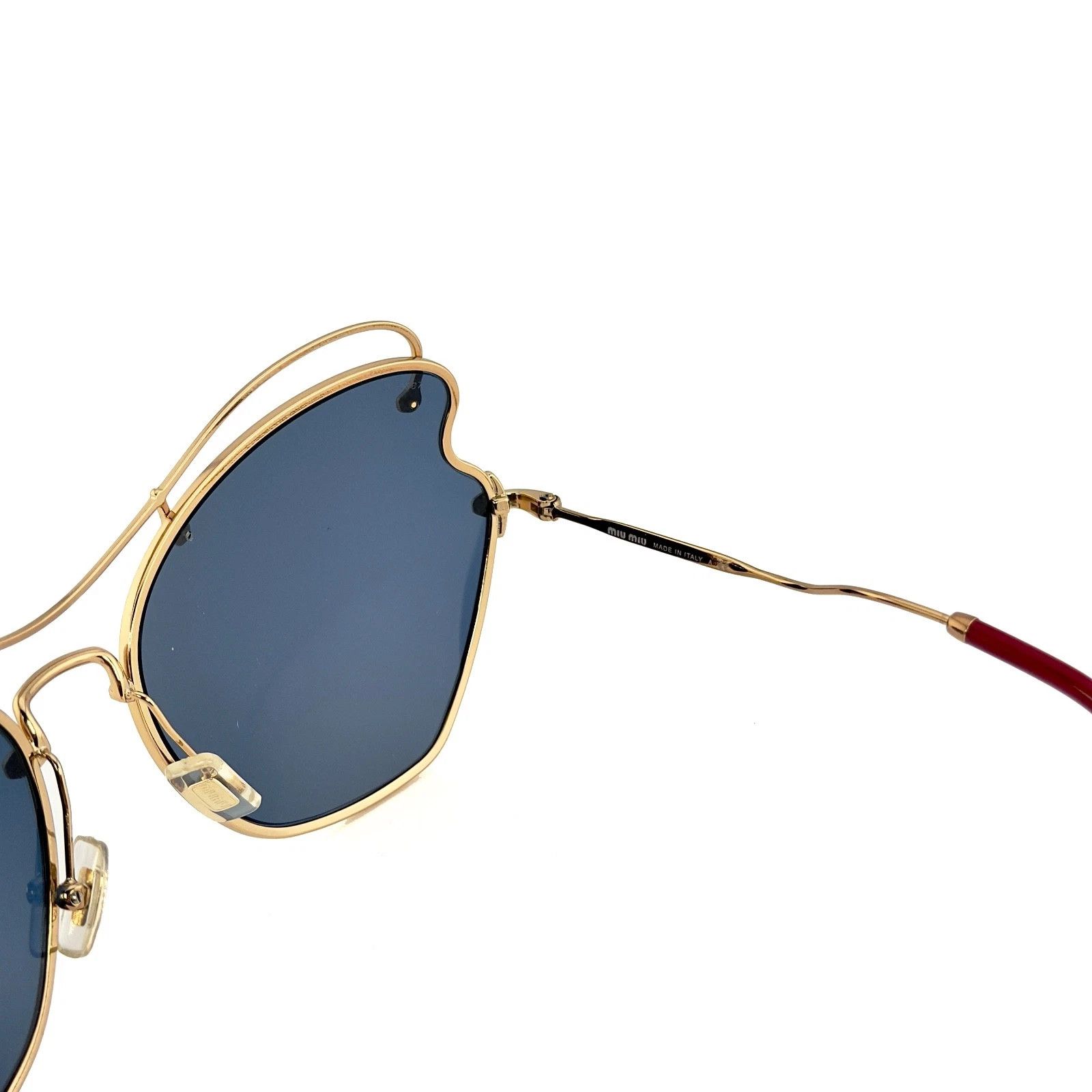 Miu Miu MIU MIU MU56RS SCENIQUE Butterfly 56R Blue Red Sunglasses Size ONE SIZE - 7 Thumbnail