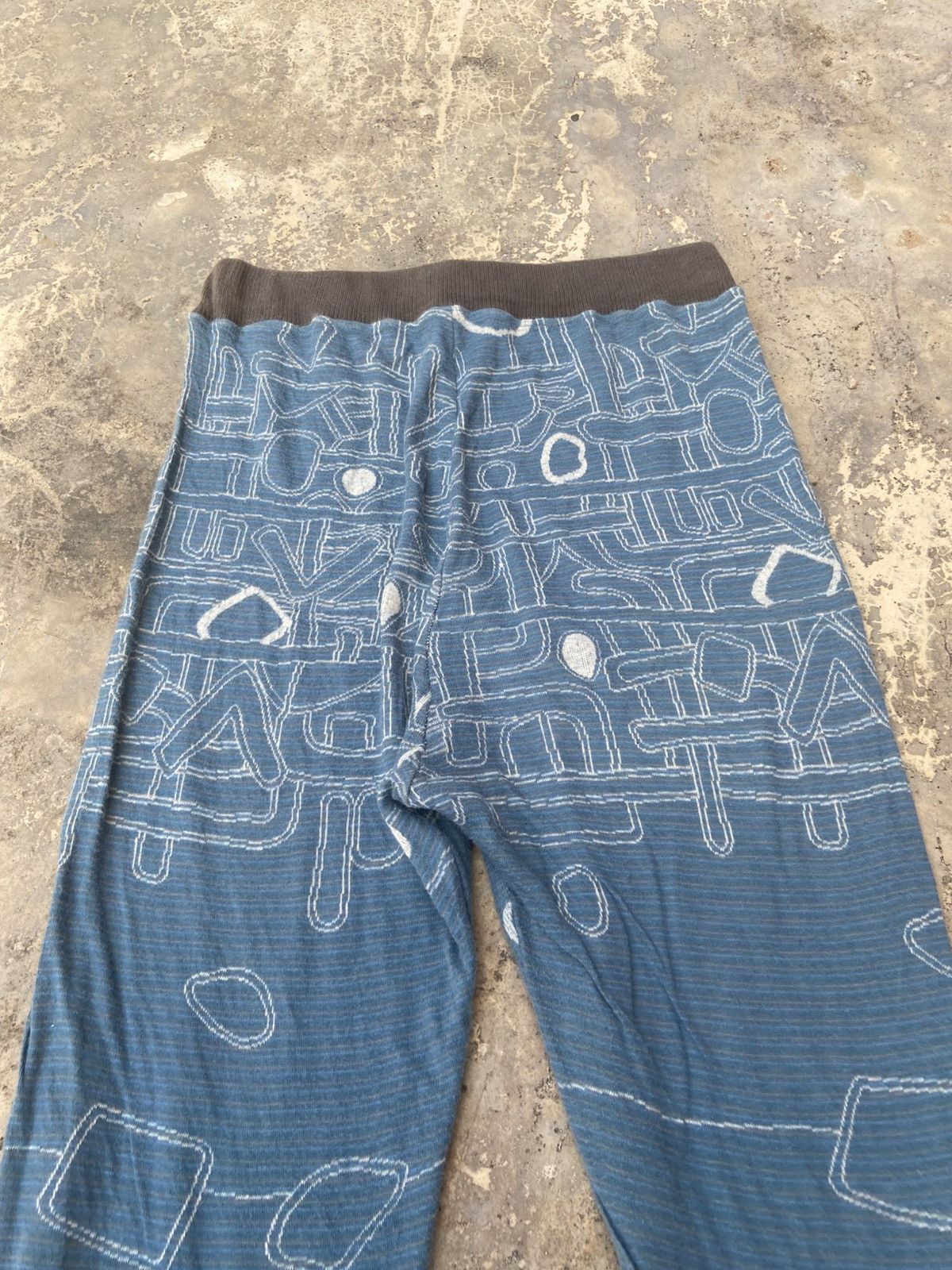 Kapital Kapital Windday SafetyFlap Pants Japan Made Art Pattern Knit Size US 26 / EU 42 - 4 Thumbnail