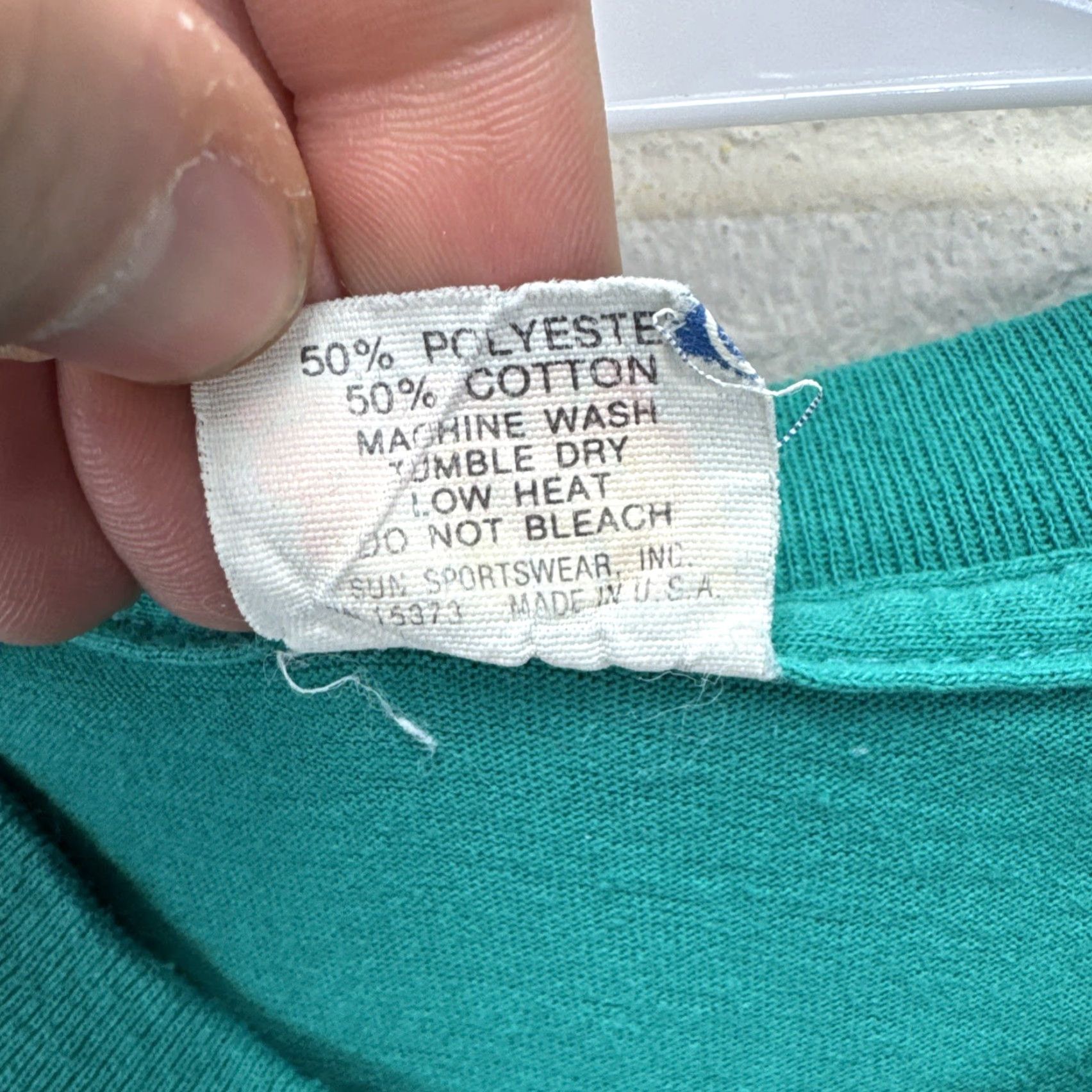 Sunray Sportswear VINTAGE Greatest Dad In The Galaxy T Shirt 80s Single Stitch USA Made Medium Man Green 80s Dad Funny Sun Sportswear Shirt Mens Size US M / EU 48-50 / 2 - 4 Thumbnail