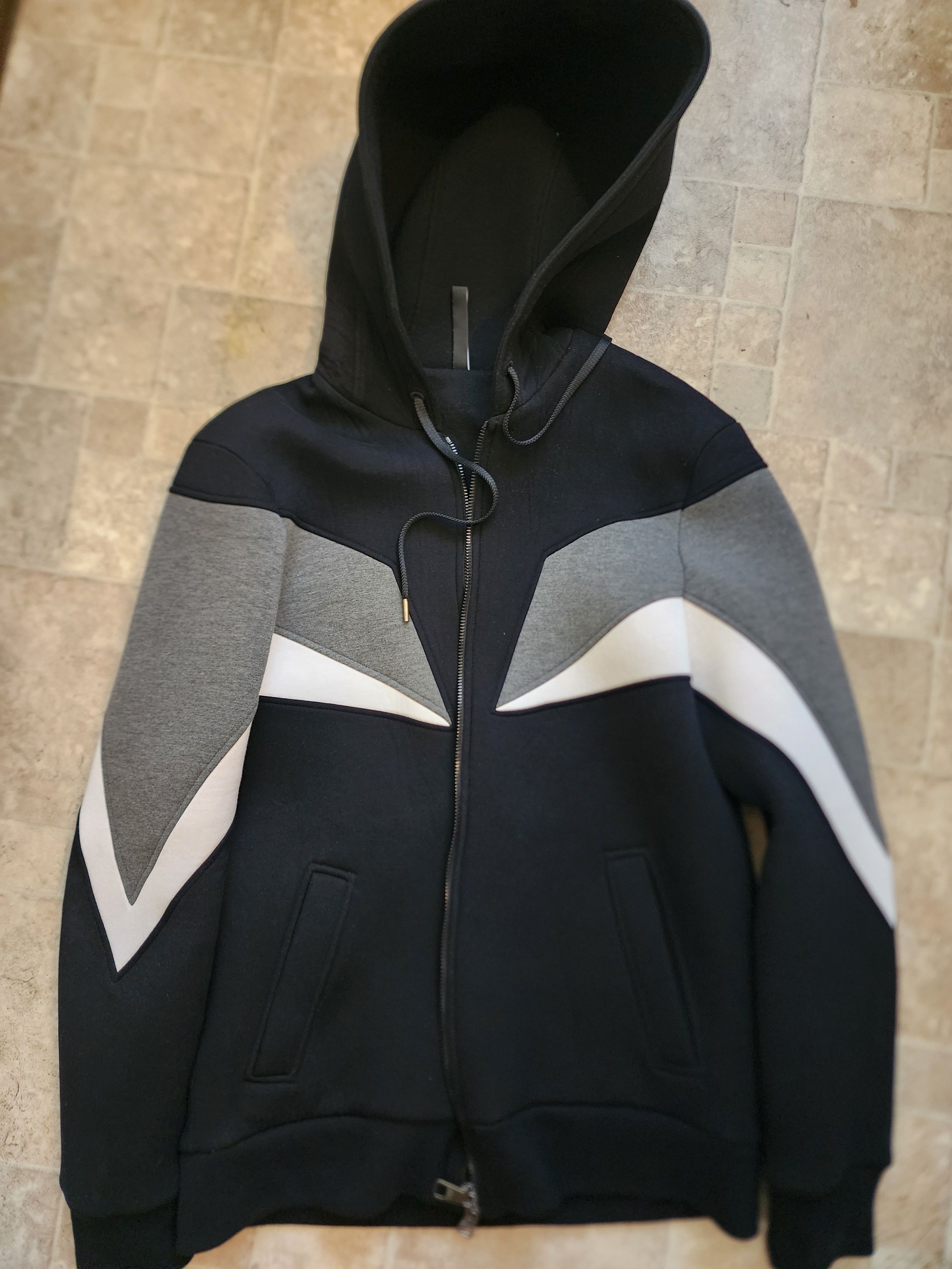 Neil Barrett NEIL BARRETT MODERNIST NEOPRENE HOODIE SIZE SMALL Size US S / EU 44-46 / 1 - 1 Thumbnail