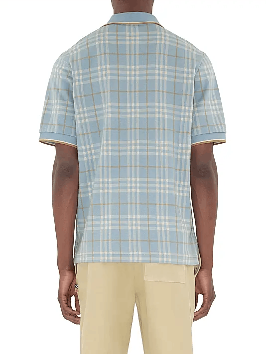 Burberry os11x1225 Checked Cotton Polo Shirt in Multicolor Size US L / EU 52-54 / 3 - 4 Thumbnail