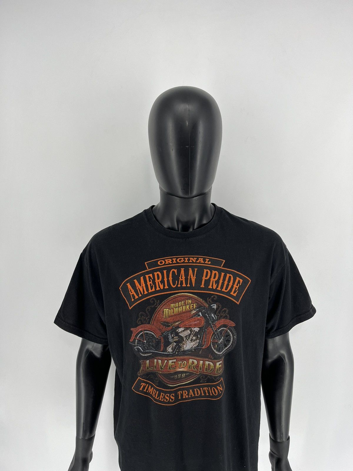 Harley Davidson American Pride Vintage Graphic Tee Black T-shirt Size XL Size US XL / EU 56 / 4 - 5 Thumbnail