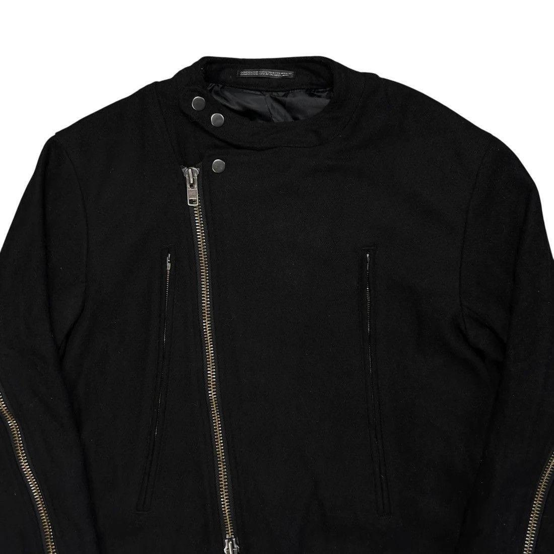 Yohji Yamamoto Yohji Yamamoto Pour Homme Back Zip Wool Bomber Jacket - AW14 Size US S / EU 44-46 / 1 - 4 Thumbnail