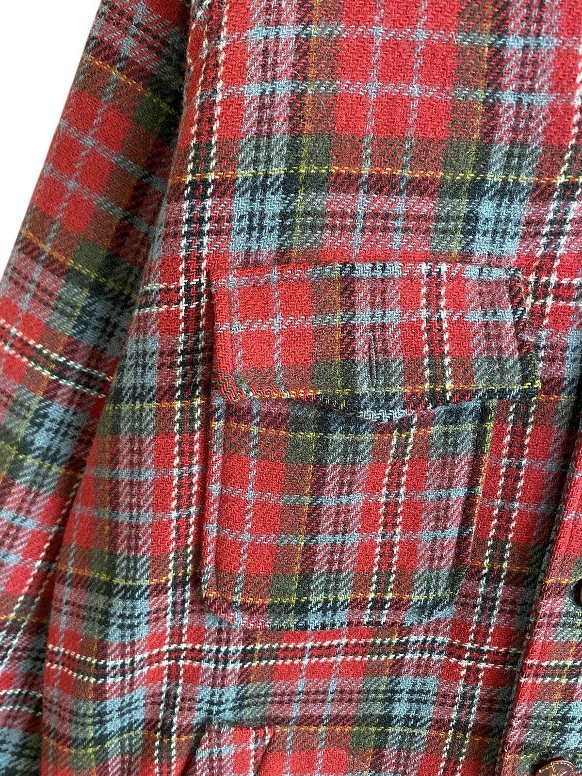 Pendleton Rare Vintage Lobo By Pendelton Checkered Wool Hoodie 1970s Size US XL / EU 56 / 4 - 5 Thumbnail