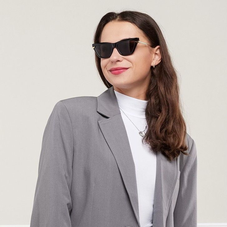Bottega Veneta NEW BOTTEGA VENETA BV1241S 001 SUNGLASSES WOMEN BLACK GOLD Size ONE SIZE - 2 Thumbnail
