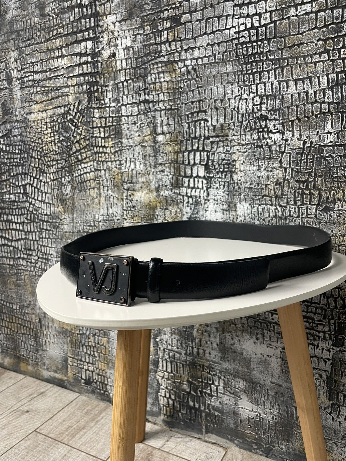 Versace VERSACE LEATHER BELT Y2K LEATHER BLACK Size ONE SIZE - 4 Thumbnail