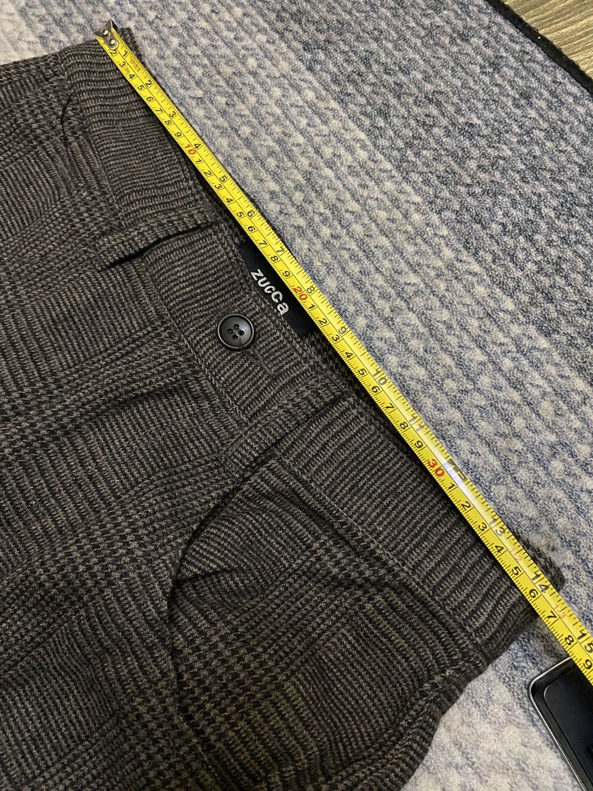 Issey Miyake × Zucca ZUCCA HERRINGBONE PLAID WOOL NYLON PANT Size US 28 / EU 44 - 5 Thumbnail