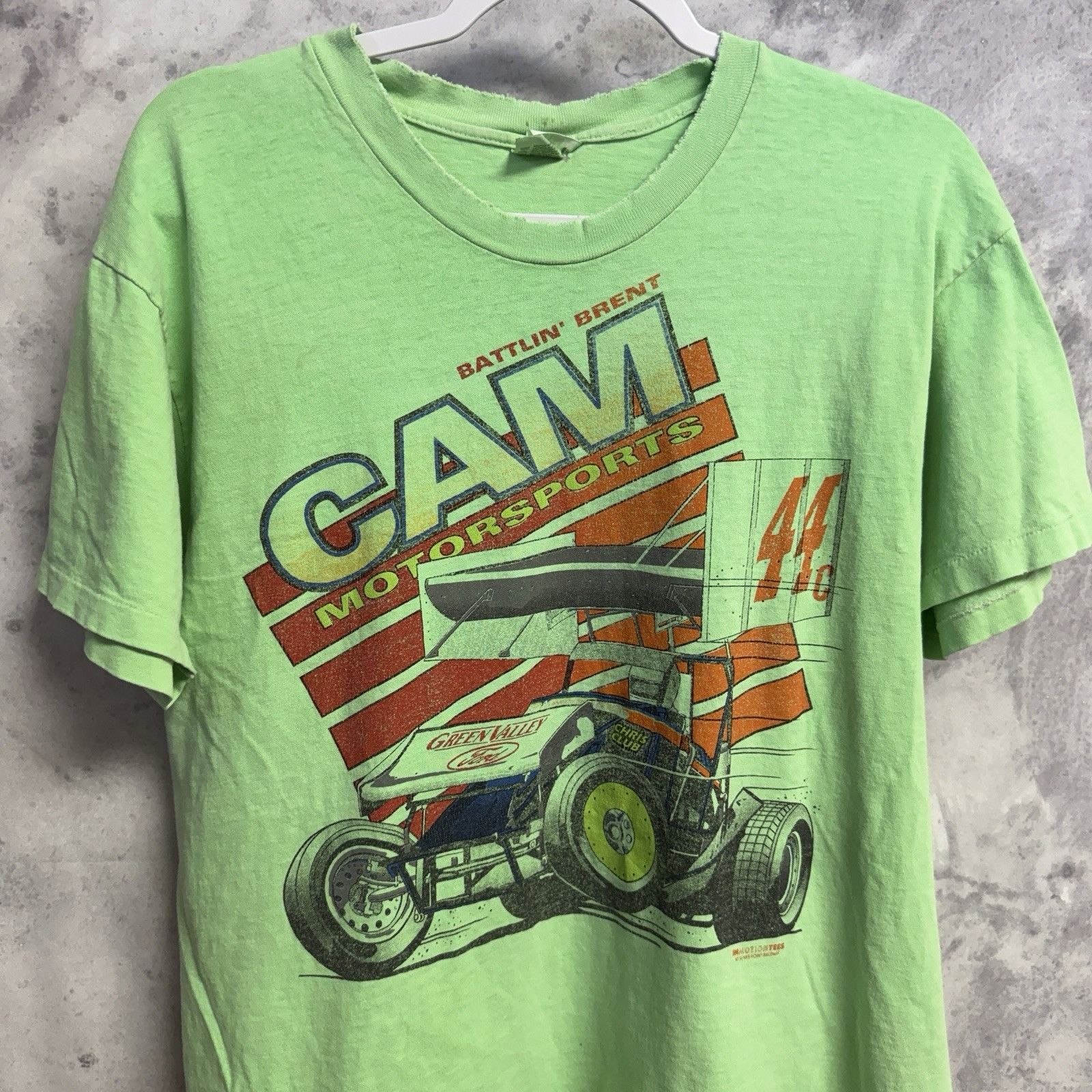 Vintage Vintage 80s Cam Motorsports Racing T Shirt Mens Large Size US L / EU 52-54 / 3 - 1 Thumbnail