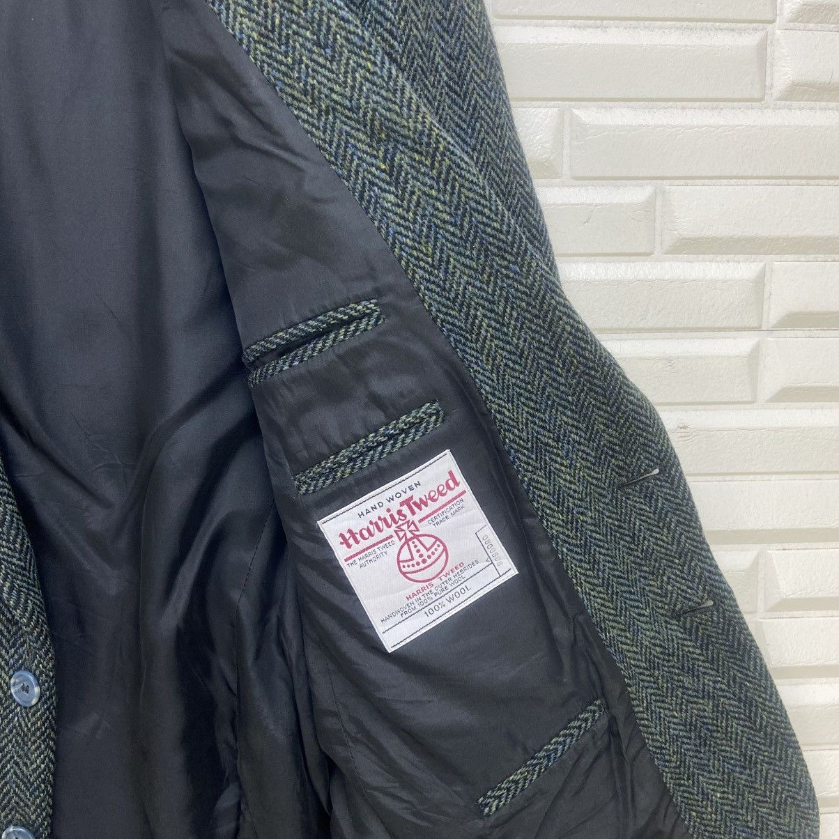 Harris Tweed Vintage Harris Tweed Buttonhole Herringbone Coat Blazer Size US S / EU 44-46 / 1 - 11 Thumbnail