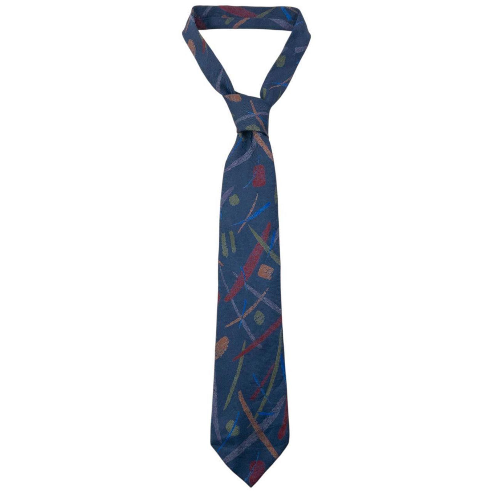 Issey Miyake Vintage 90s Issey Miyake Pattern Silk Tie Size ONE SIZE - 1 Thumbnail