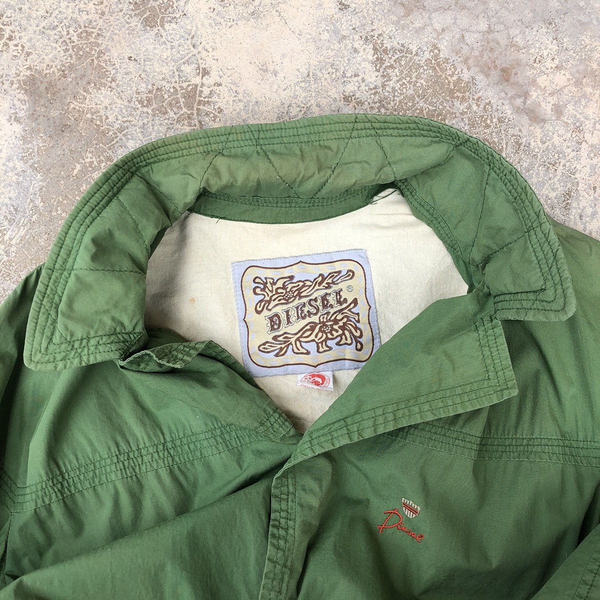 Diesel × Vintage DIESEL Embroidery Logo Light Long Jacket Size US M / EU 48-50 / 2 - 10 Thumbnail