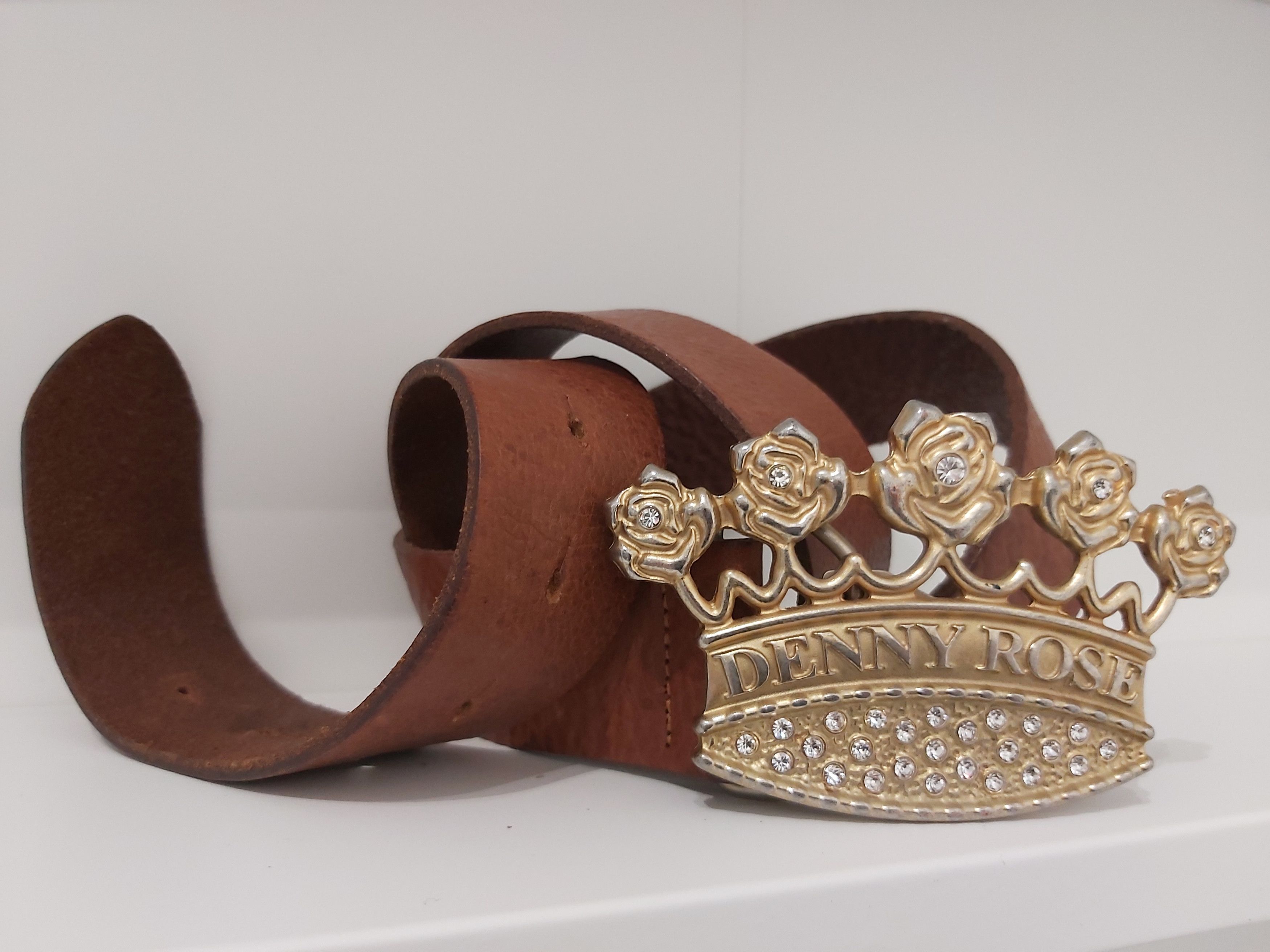Other Y2K Denny Rose belt. Large crown crystals leather Italy Size ONE SIZE - 5 Thumbnail