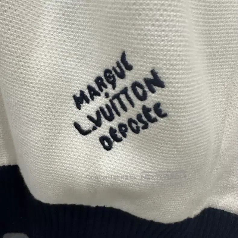 Louis Vuitton Louis Vuitton White striped embroidered knit jacket Size US L / EU 52-54 / 3 - 6 Thumbnail