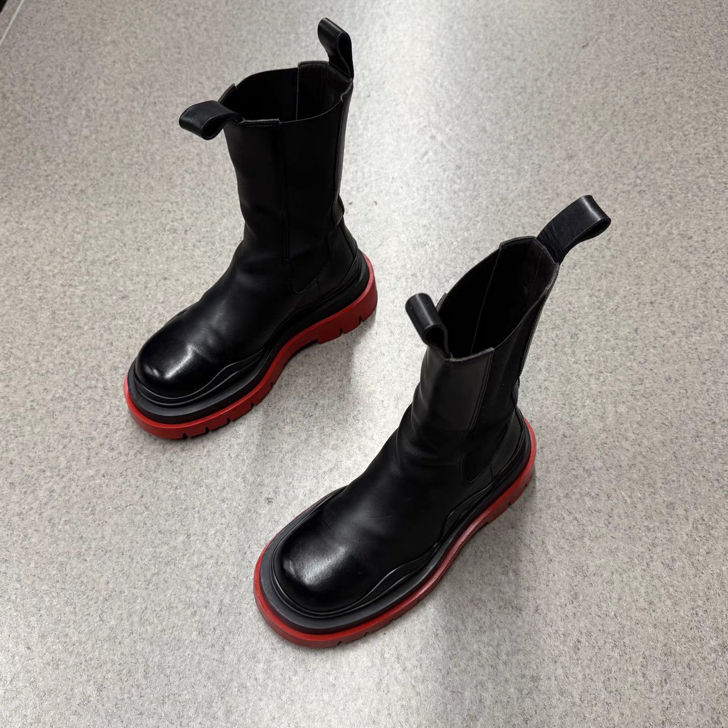 Bottega Veneta Bottega Veneta Red Sole Mid-Calf Chelsea Boots K15 Size US 6 / IT 36 - 5 Thumbnail