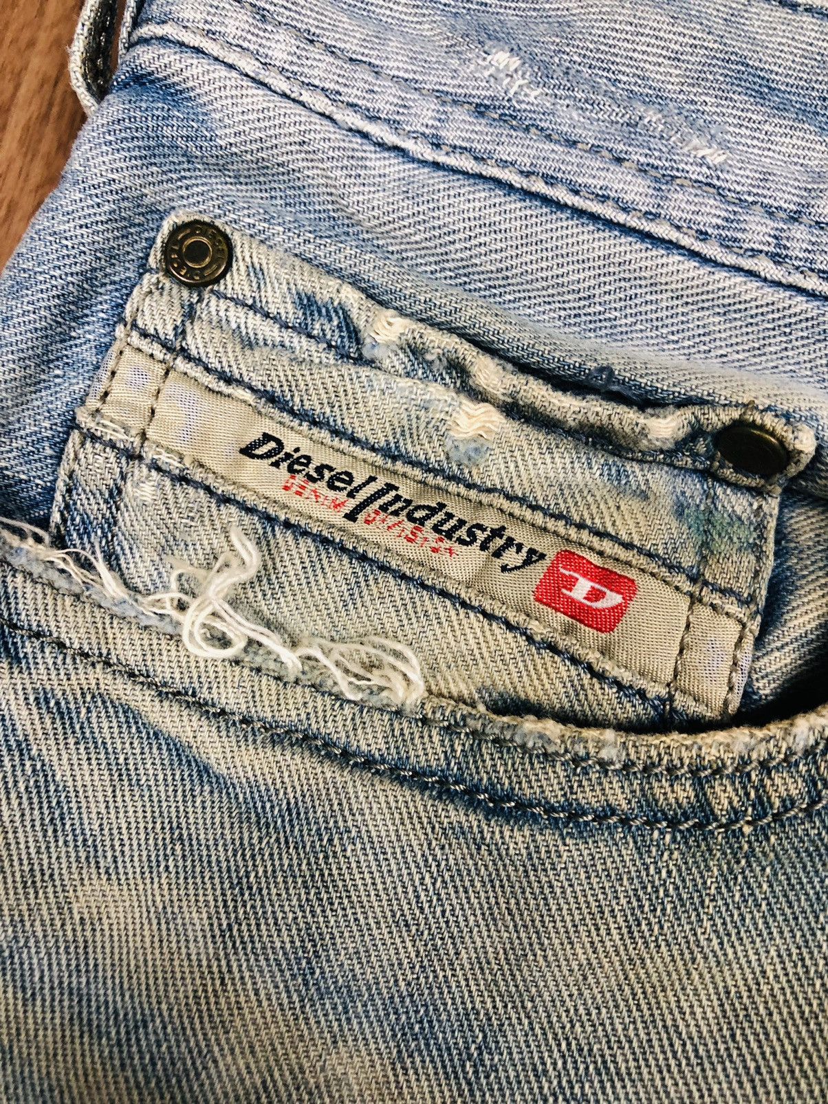 Diesel Diesel Industry Distressed Jeans (35) Size US 29 - 9 Thumbnail