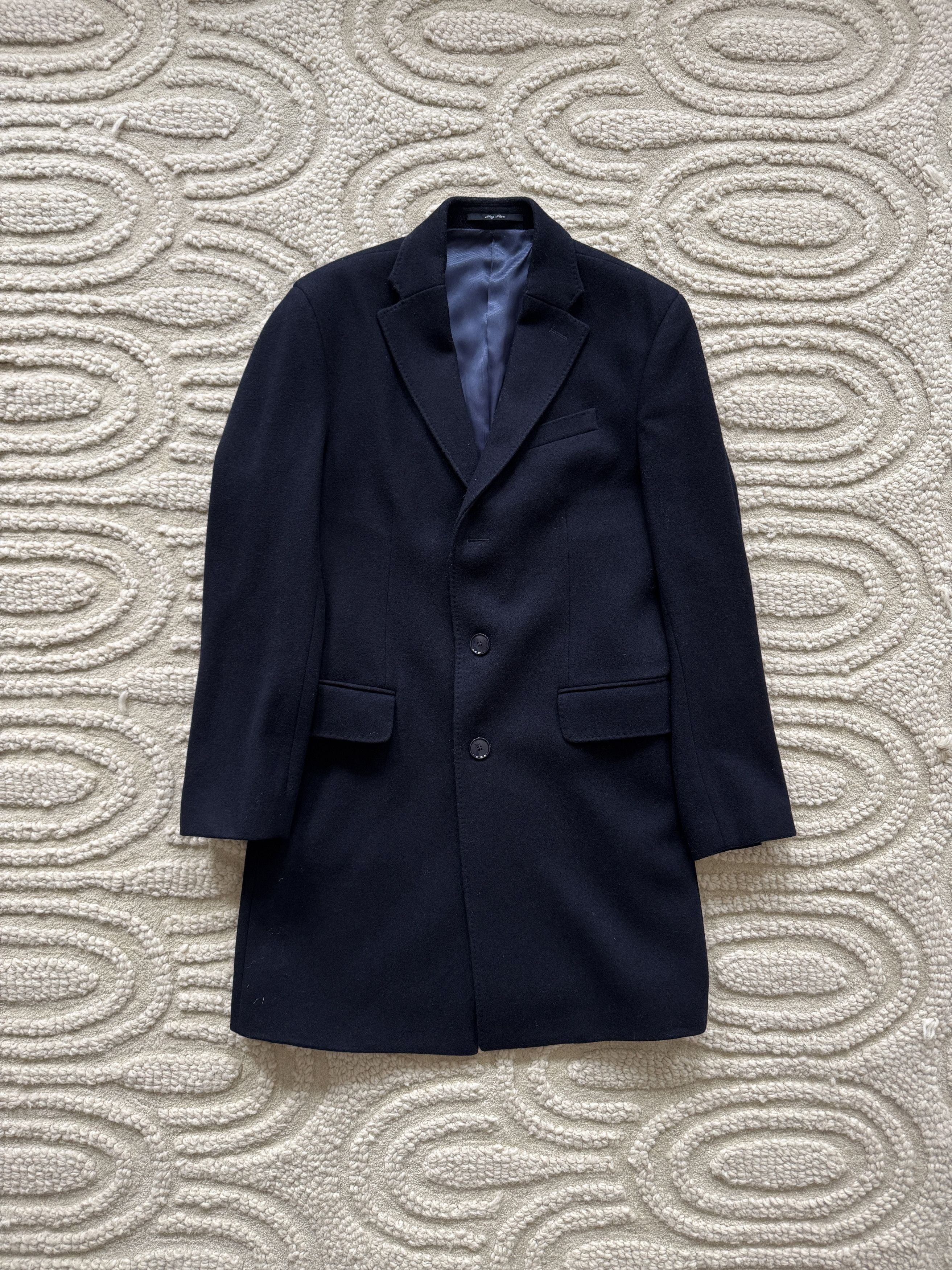 Mango MNG Man Navy Blue Peacoat Size US M / EU 48-50 / 2 - 1 Thumbnail