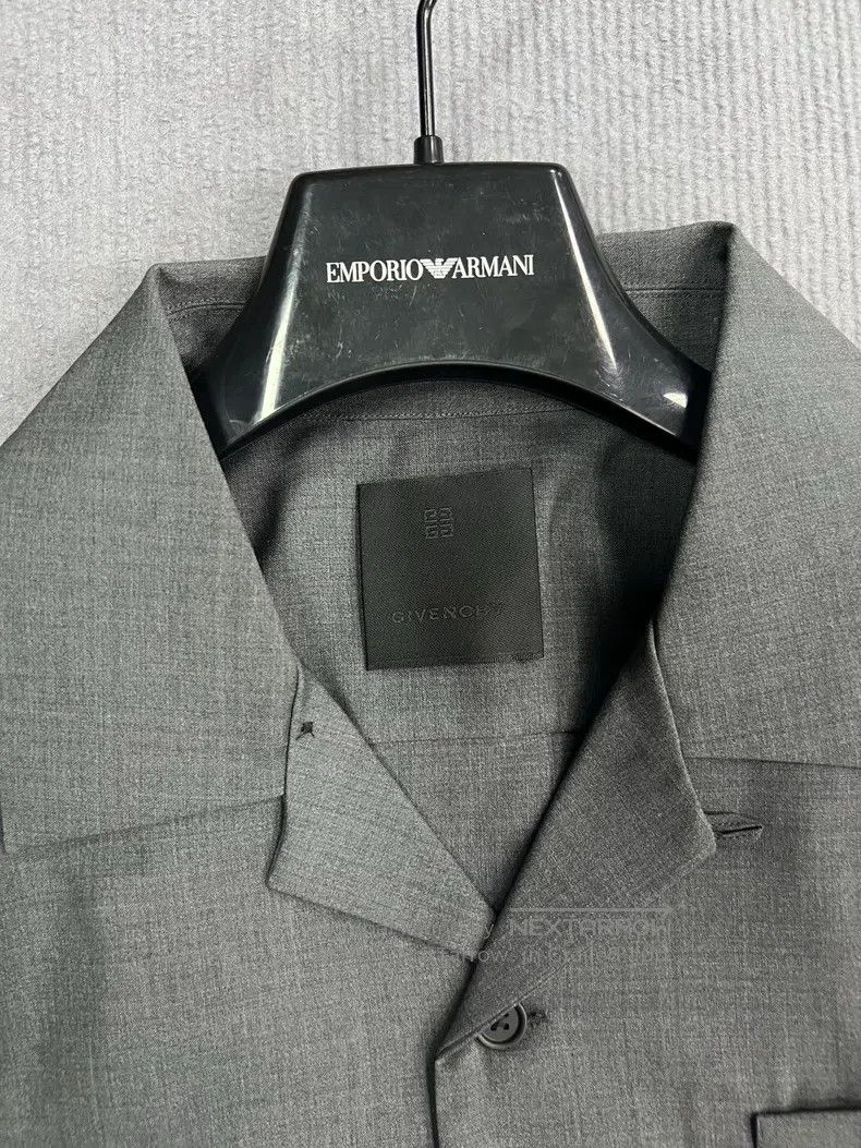 Givenchy Givenchy Wool Jacket Coat Dark Grey Size US M / EU 48-50 / 2 - 2 Thumbnail