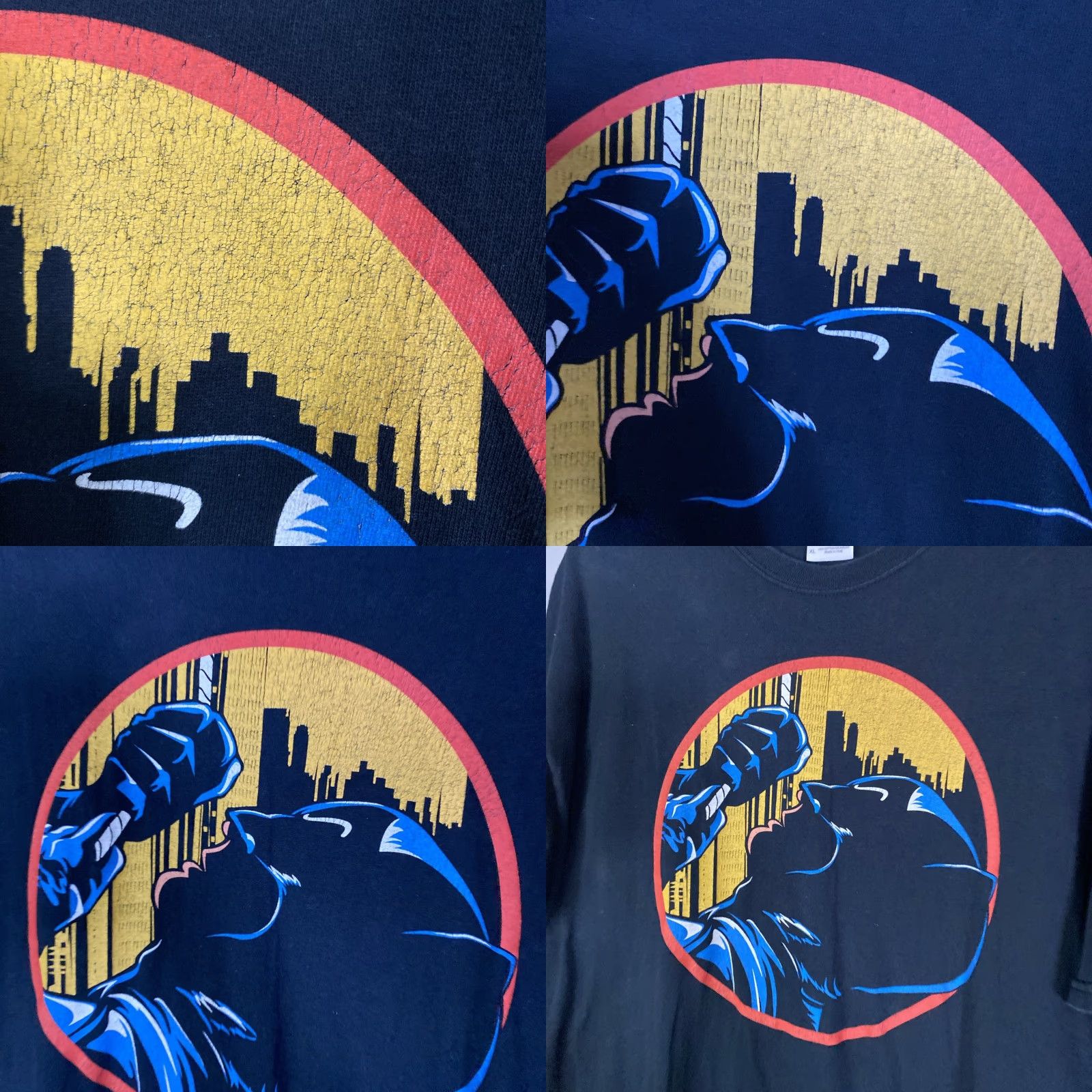 Gildan VINTAGE Batman Movie Promo T Shirt XL TG Y2K 23x31 Men Black Short Sleeve Gildan Big & Tall XLT Size US XL / EU 56 / 4 - 8 Thumbnail