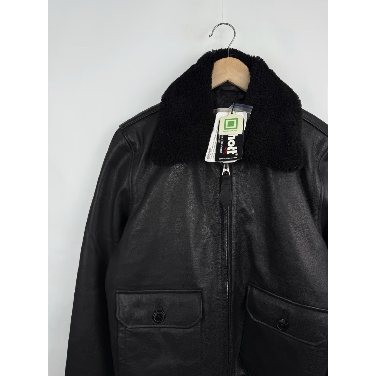 Schott VINTAGE Schott NYC A-2 Flight Jacket M Leather Black Mens Size US M / EU 48-50 / 2 - 3 Thumbnail