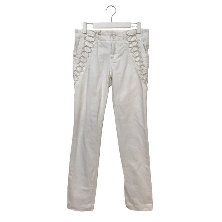 Gucci Gucci White Lace-Up Side Detail Pants Size 36 Size 25" / US 0 / IT 36 - 1 Thumbnail